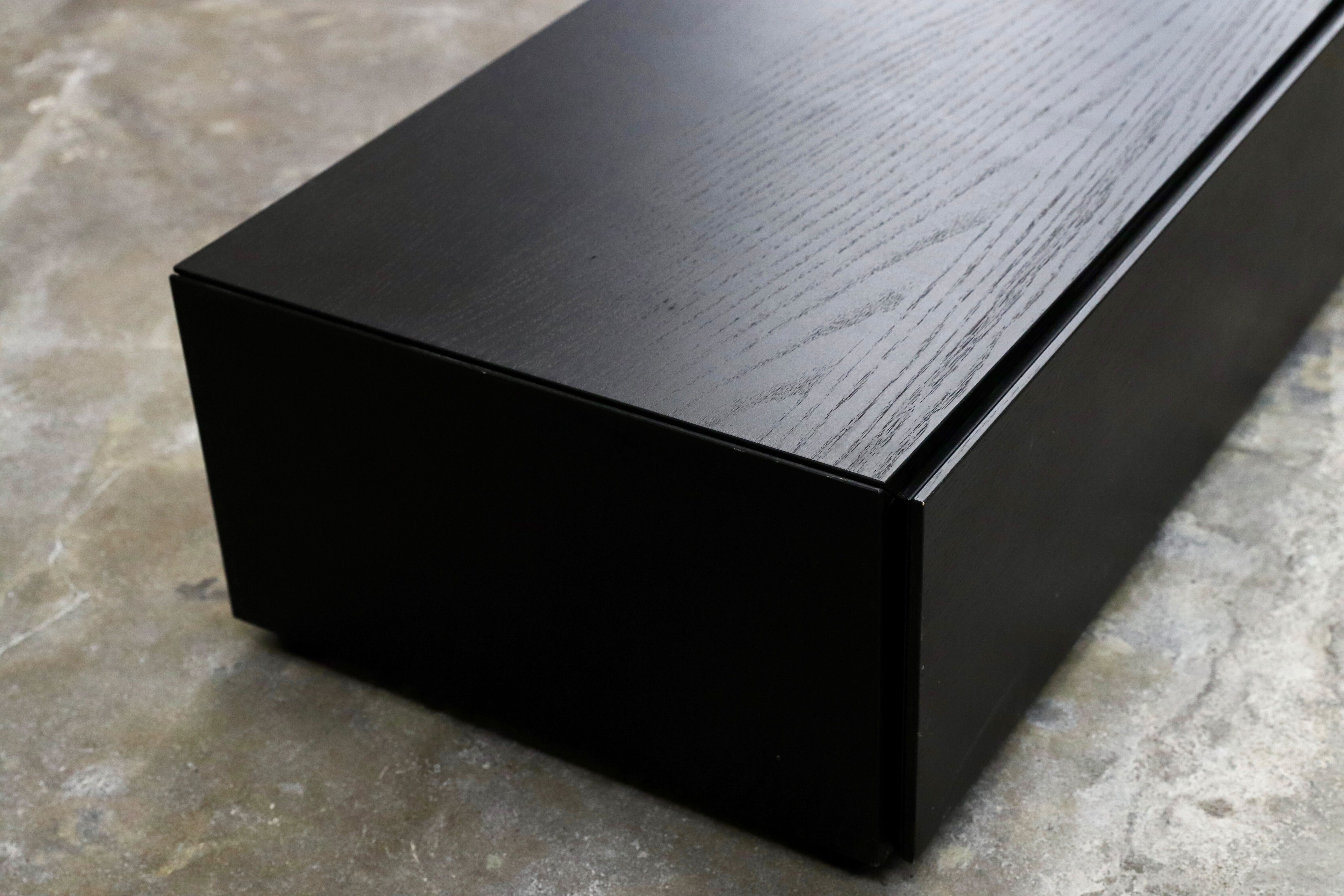 GMIS69○BoConcept / ボーコンセプト LUGANO ルガーノ テレビボード TVボード AVボード リビング収納 ブラック 北欧モダン 定価約24万
