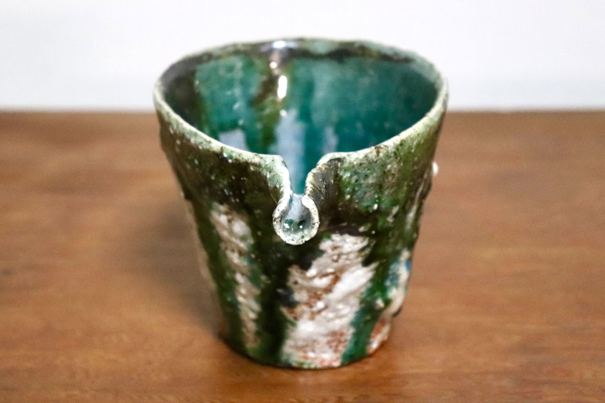 GMIO456C○千代市陶房 清水万佐年 丹波焼 片口 陶器 丹波篠山 伝統工芸 未使用