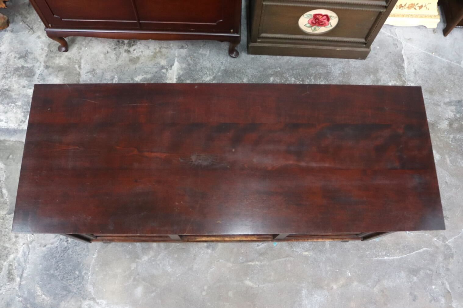 GMIS428A○北海道民芸家具 キャビネット サイドボード 棚 引き出し リビング収納 木製 樺材 レトロ クラシック ヴィンテージ 国産家具