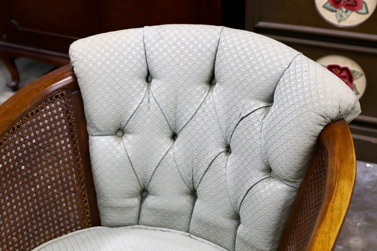 GMJS250A○三越家具 Brugge / ブルージュ COUNTRY HOUSE カントリーハウス ヴィンテージ シングルソファ ラタン 英国カントリー 稀少