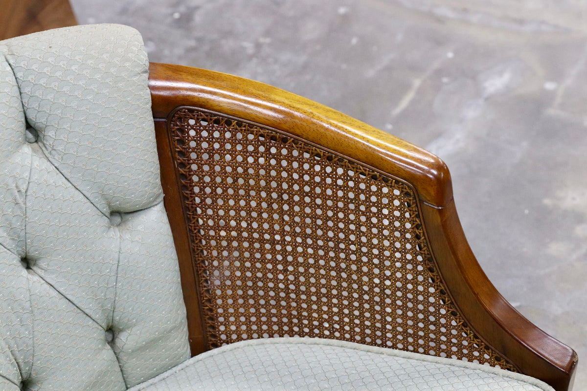 GMJS250A○三越家具 Brugge / ブルージュ COUNTRY HOUSE カントリーハウス ヴィンテージ シングルソファ ラタン 英国カントリー 稀少