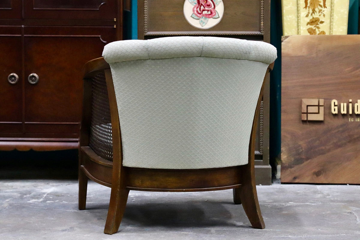 GMJS250A○三越家具 Brugge / ブルージュ COUNTRY HOUSE カントリーハウス ヴィンテージ シングルソファ ラタン 英国カントリー 稀少