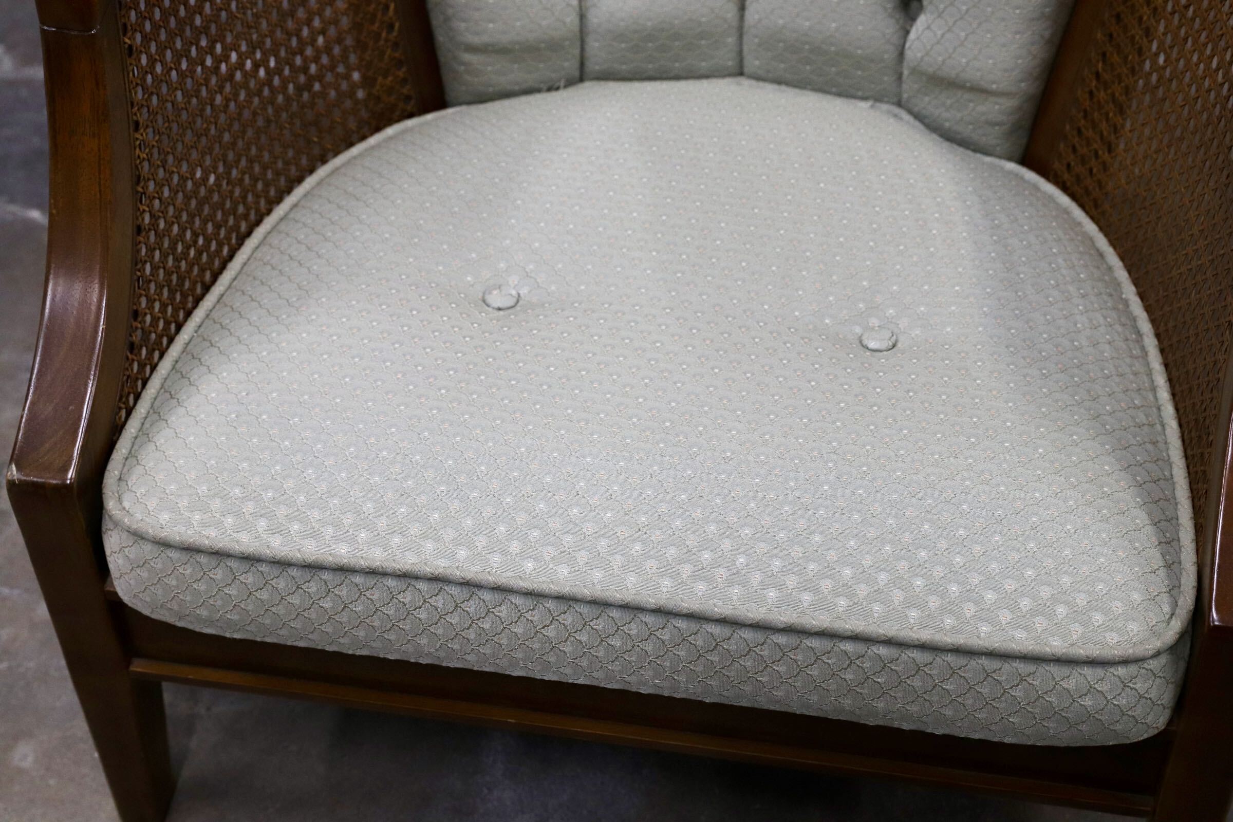 GMJS250B○三越家具 Brugge / ブルージュ COUNTRY HOUSE カントリーハウス ヴィンテージ シングルソファ ラタン 英国カントリー 稀少
