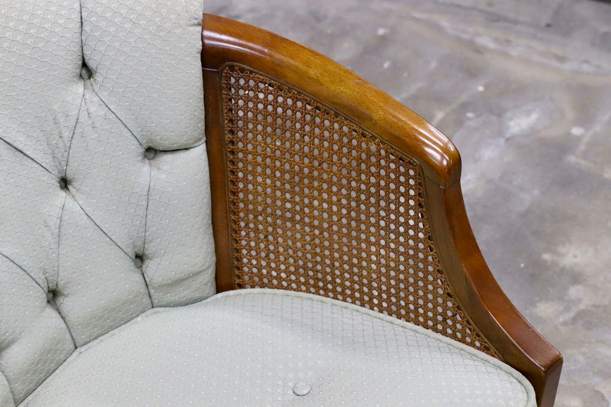 GMJS250B○三越家具 Brugge / ブルージュ COUNTRY HOUSE カントリーハウス ヴィンテージ シングルソファ ラタン 英国カントリー 稀少