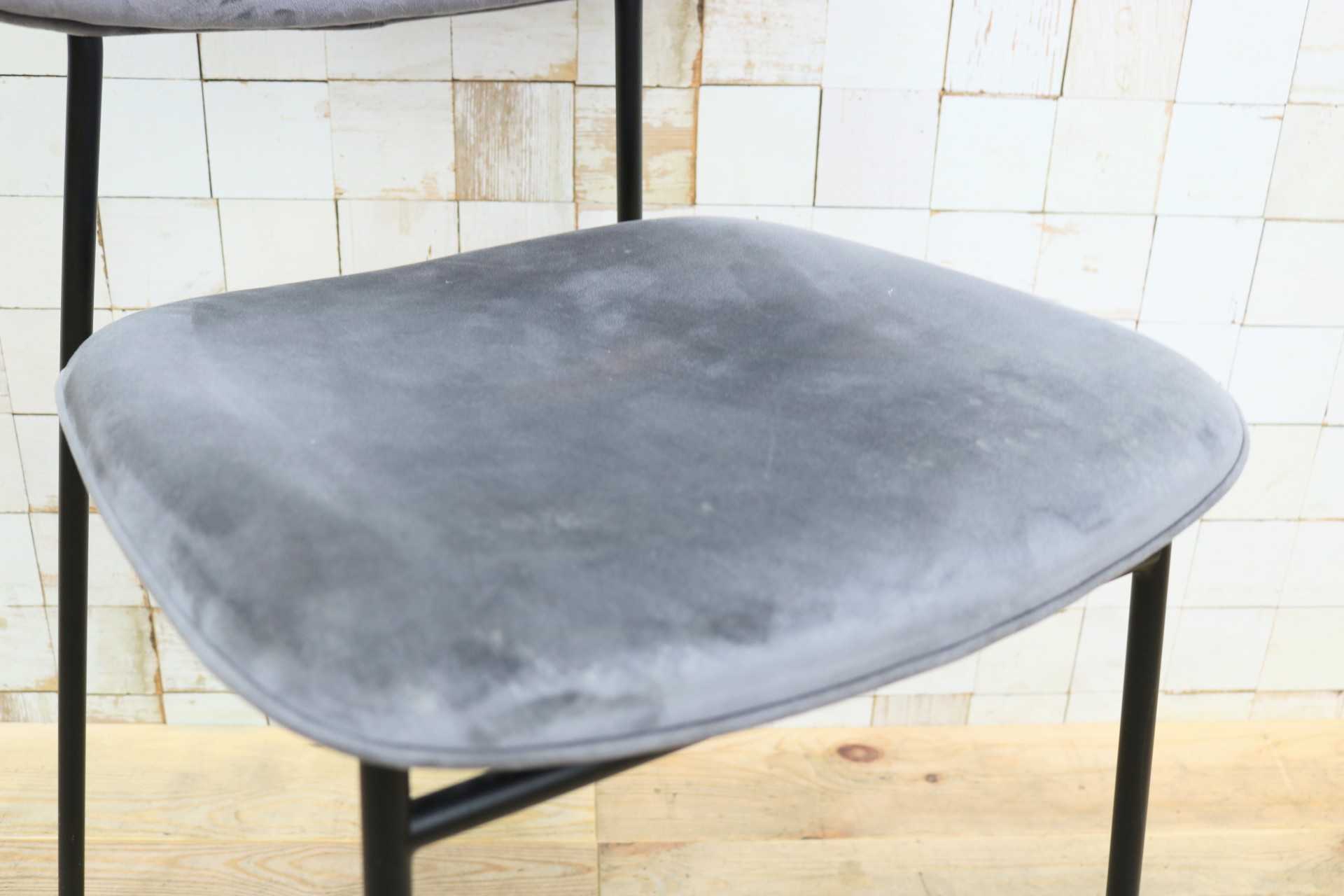 GMIH542B◯Calligaris / カリガリス Fifties フィフティーズ ダイニングチェア アームレスチェア 食卓椅子 椅子 ベロア イタリア モダン