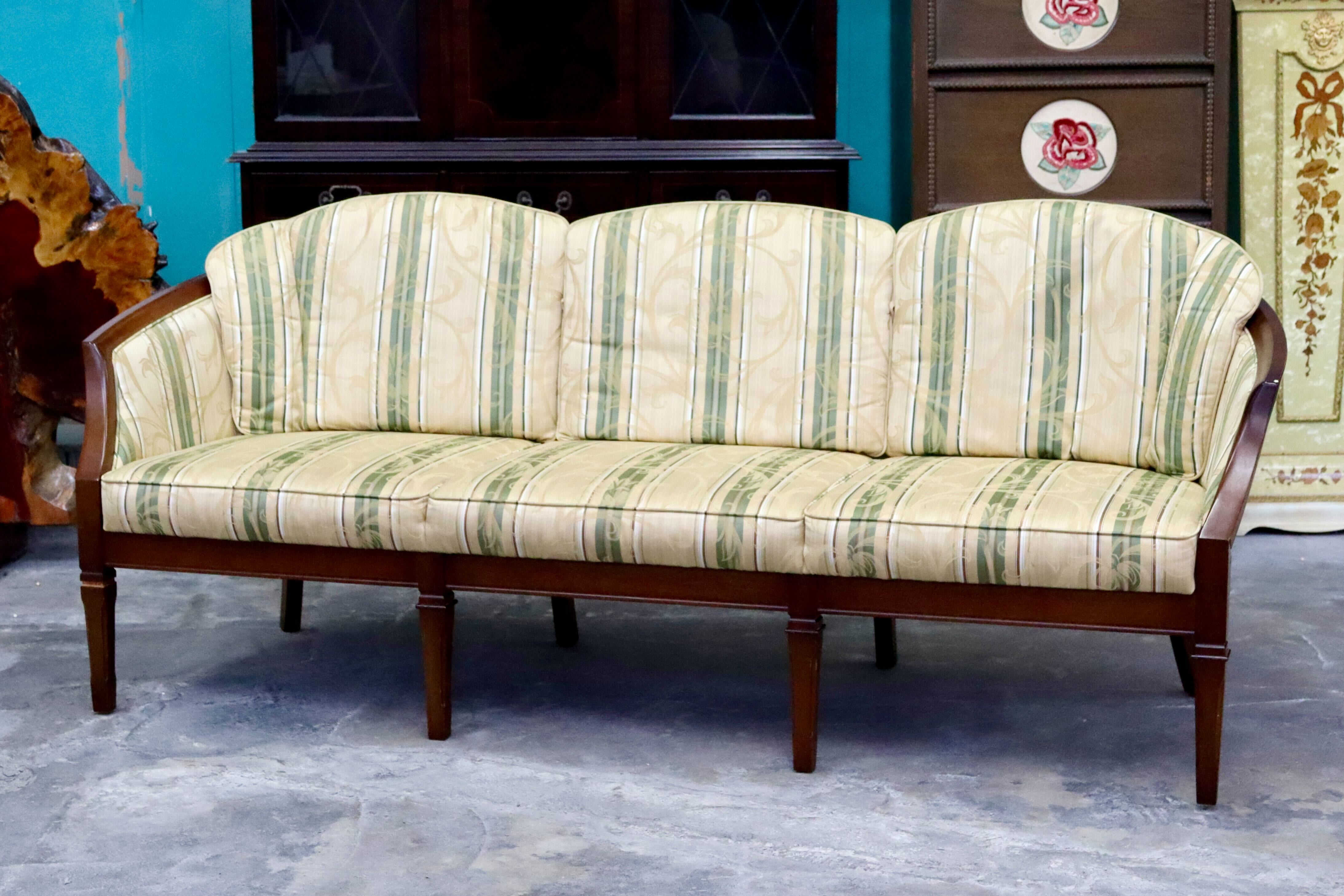 GMIK592○maruni / マルニ ニースⅡ 地中海 3人掛けソファ トリプルソファ 長椅子 ファブリック ヨーロピアン クラシック 定価約32万