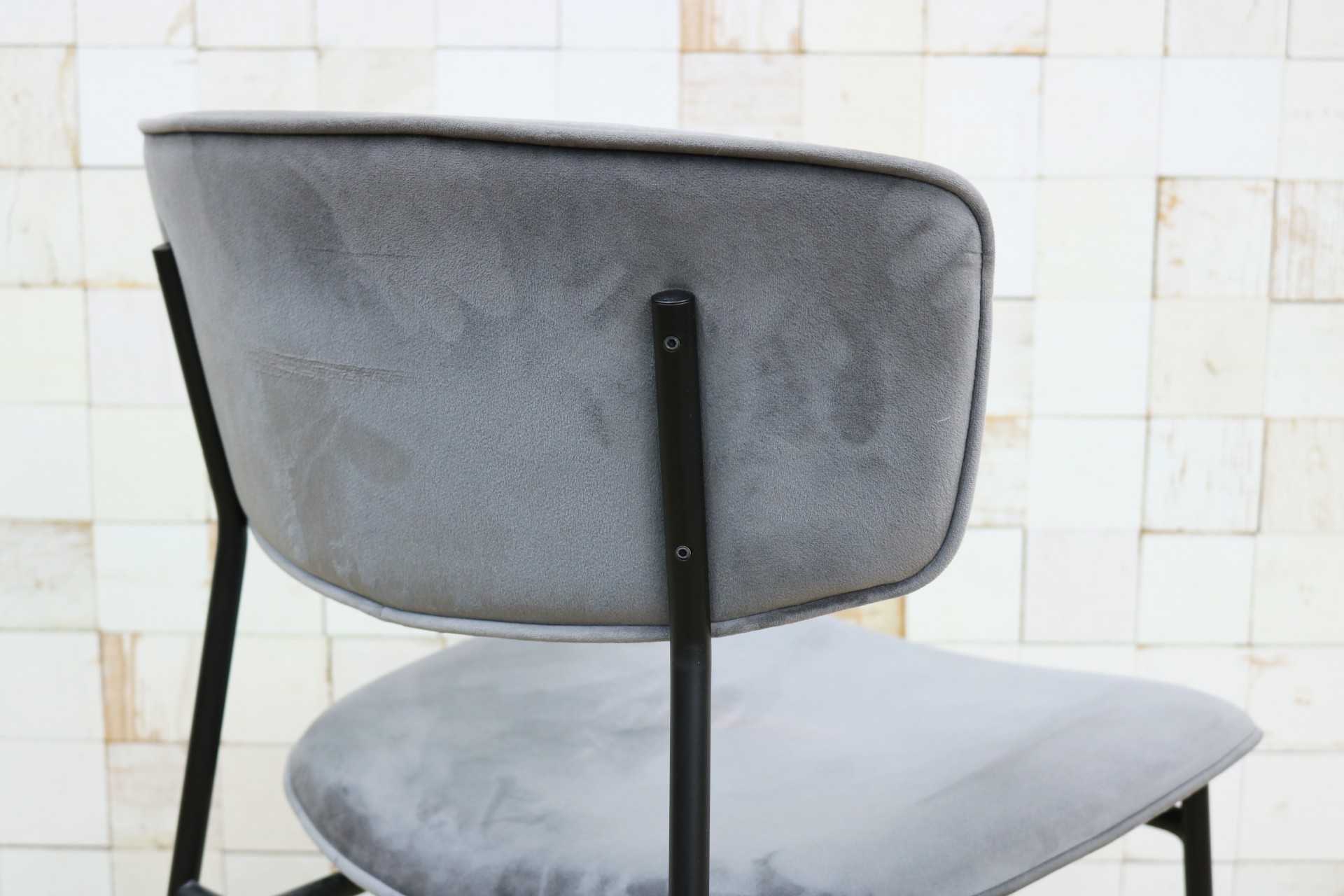 GMIH542B◯Calligaris / カリガリス Fifties フィフティーズ ダイニングチェア アームレスチェア 食卓椅子 椅子 ベロア イタリア モダン