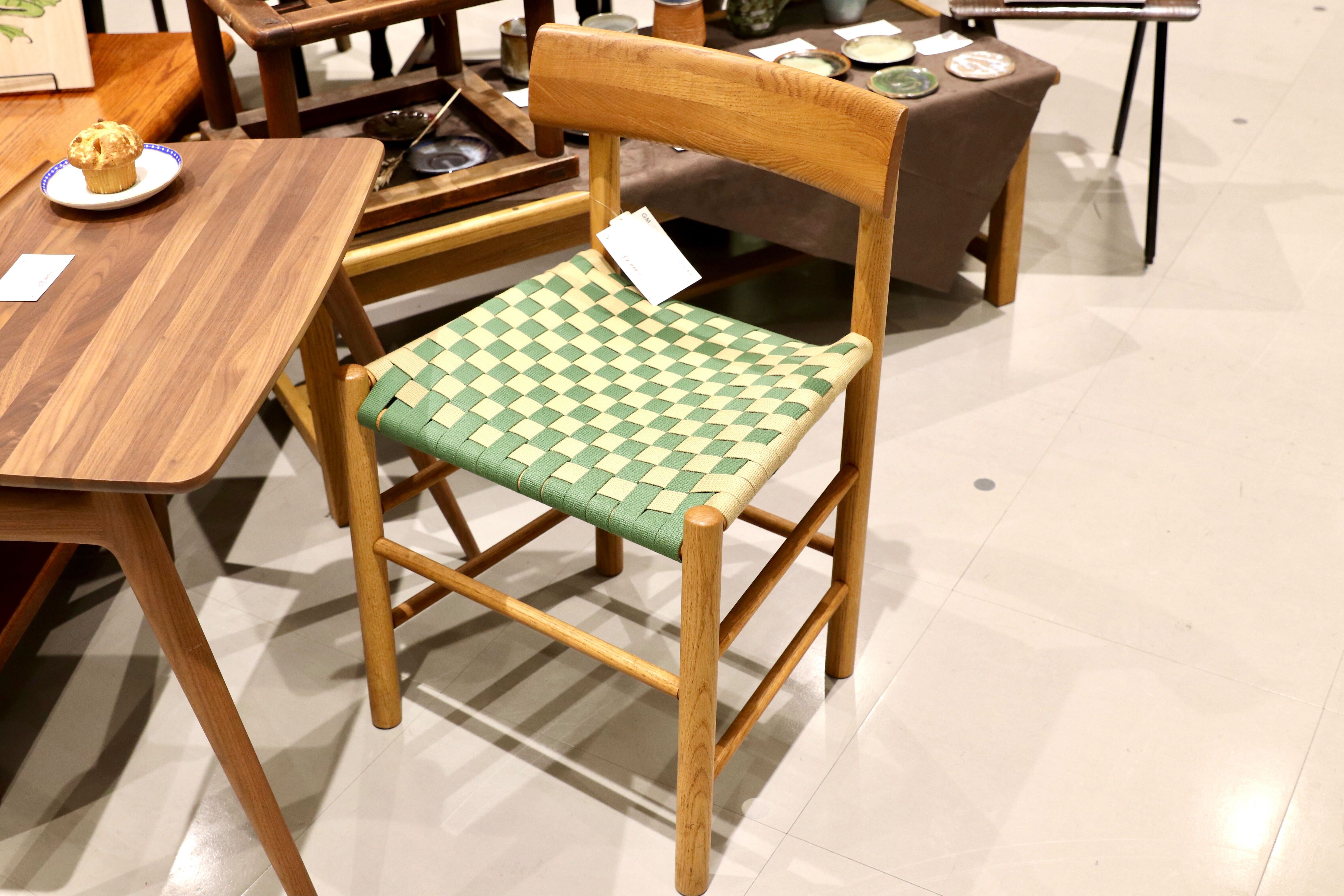 GMIS292○広松木工 / HIROMATSU FURNITURE シェーカー SHAKER チェア キッズチェア サイドチェア オーク材 テープ 展示品