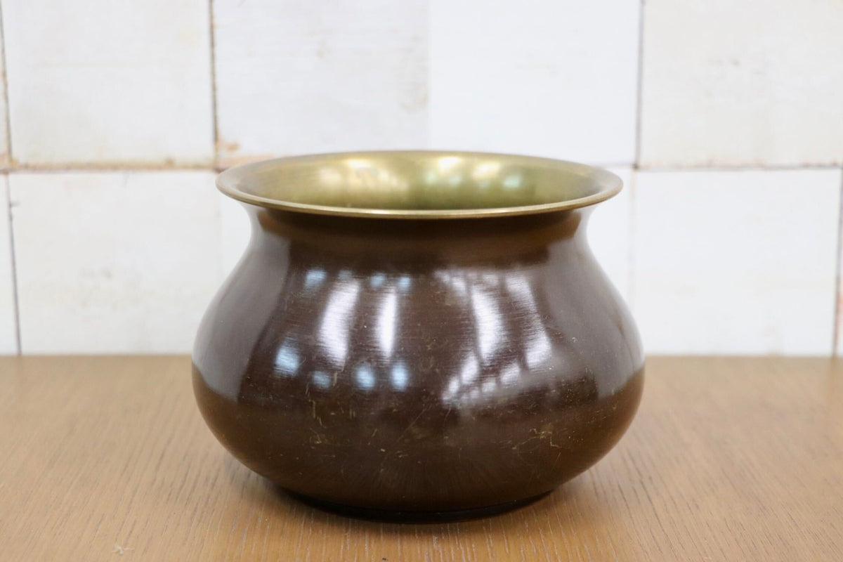 GMJK257H〇唐銅 建水 茶道 茶道具 茶器 袋形 茶道具 古道具