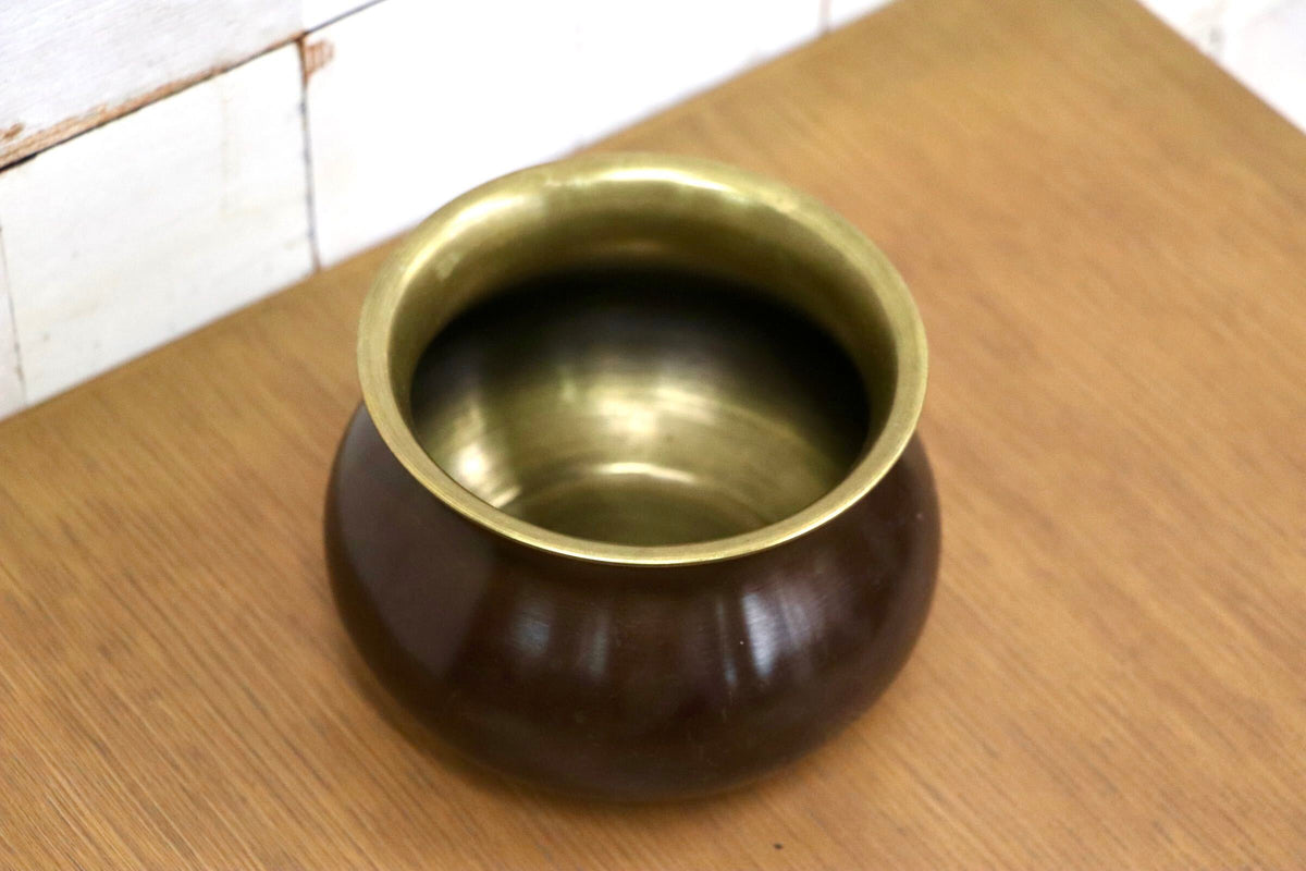 GMJK257H〇唐銅 建水 茶道 茶道具 茶器 袋形 茶道具 古道具