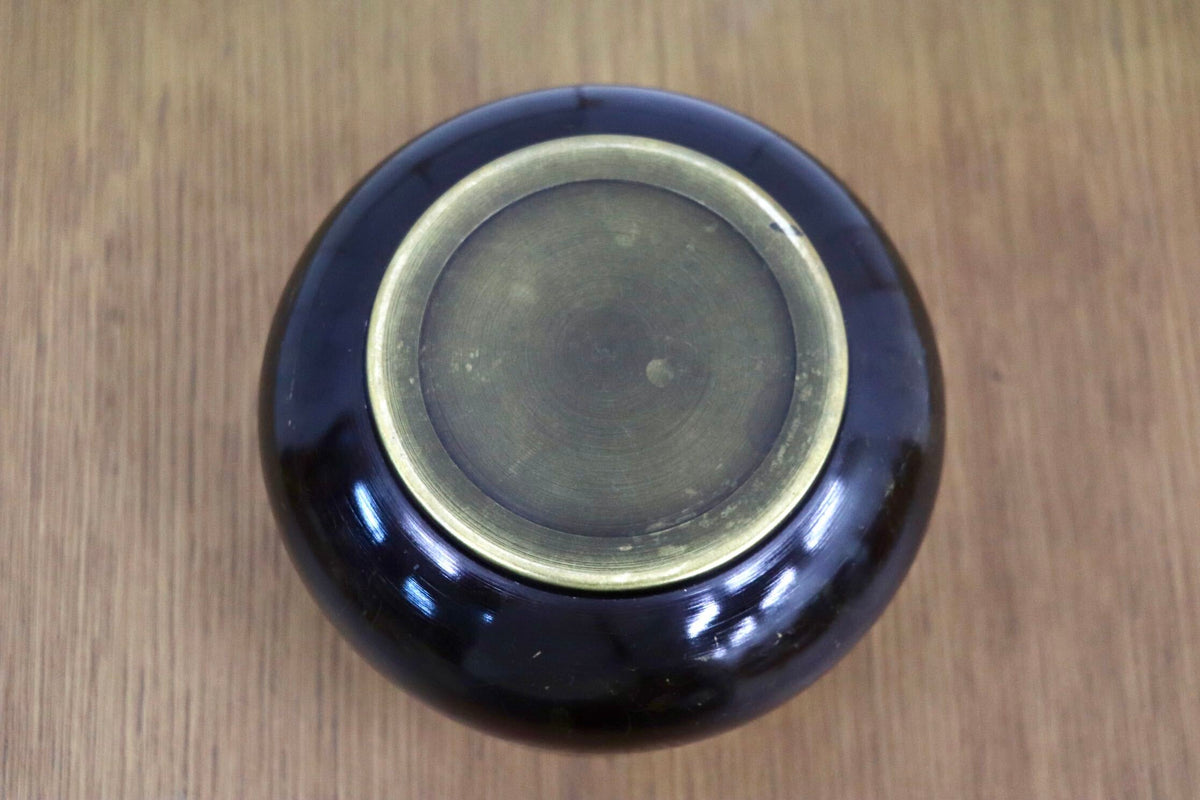 GMJK257H〇唐銅 建水 茶道 茶道具 茶器 袋形 茶道具 古道具