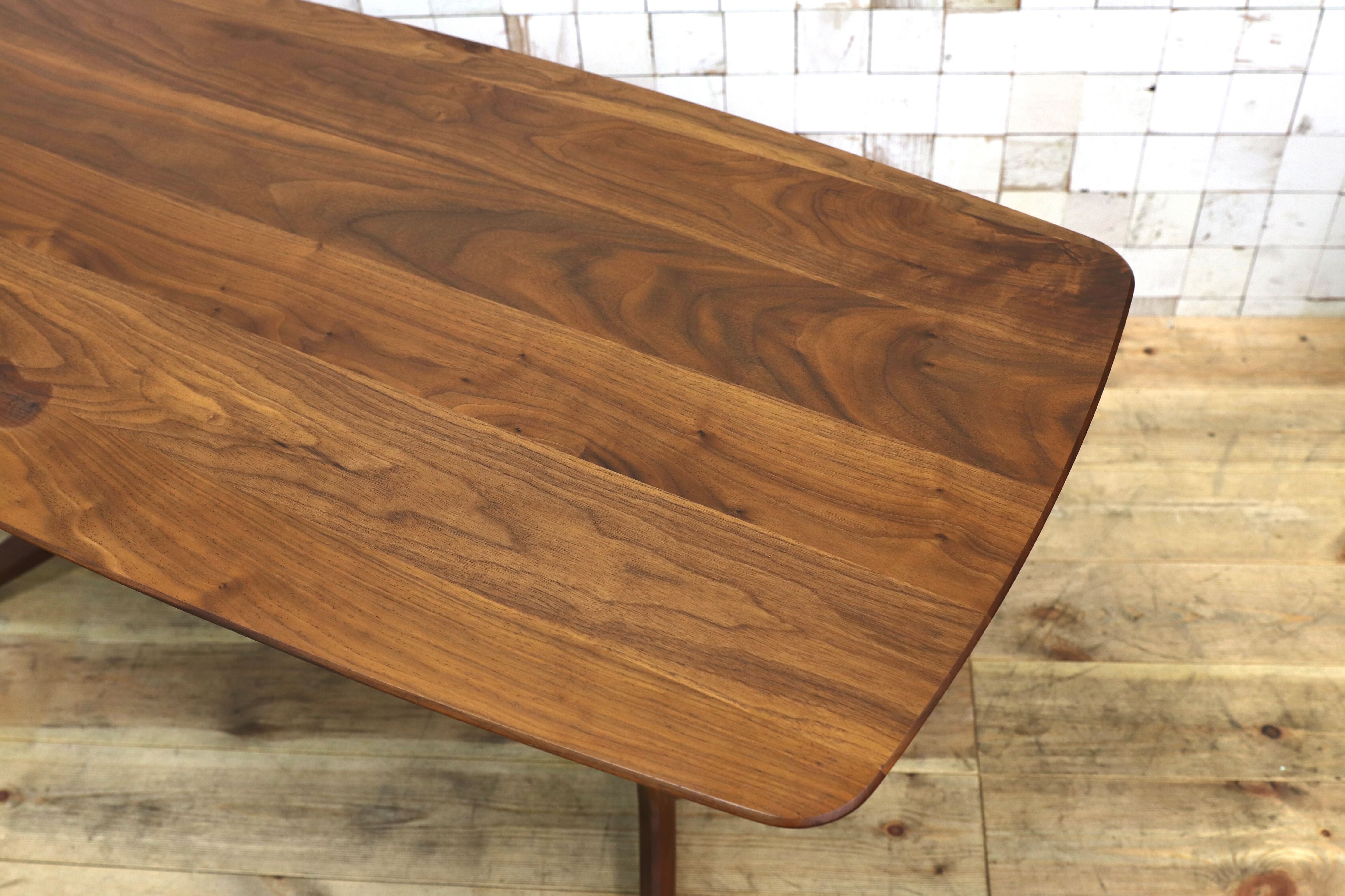 GMIS293○冨士ファニチア / FUJI FURNITURE Perche Living Table ペルシェ リビングテーブル ウォールナット材 カフェテーブル 定価19万