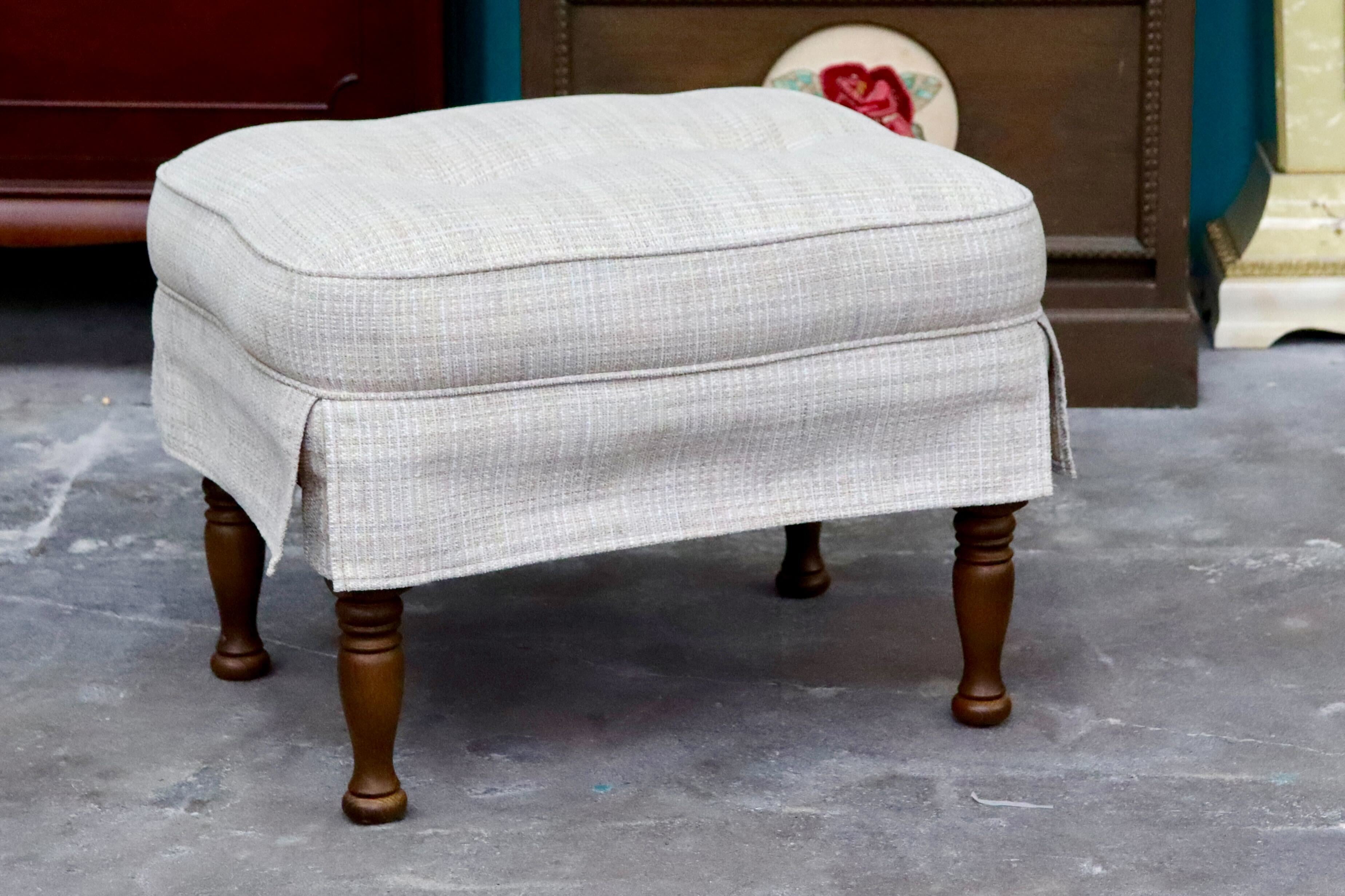 GMIH316B○飛騨産業 / HIDA キツツキ 穂高 スツール オットマン 椅子 ファブリック アンティーク カントリー ヴィンテージ