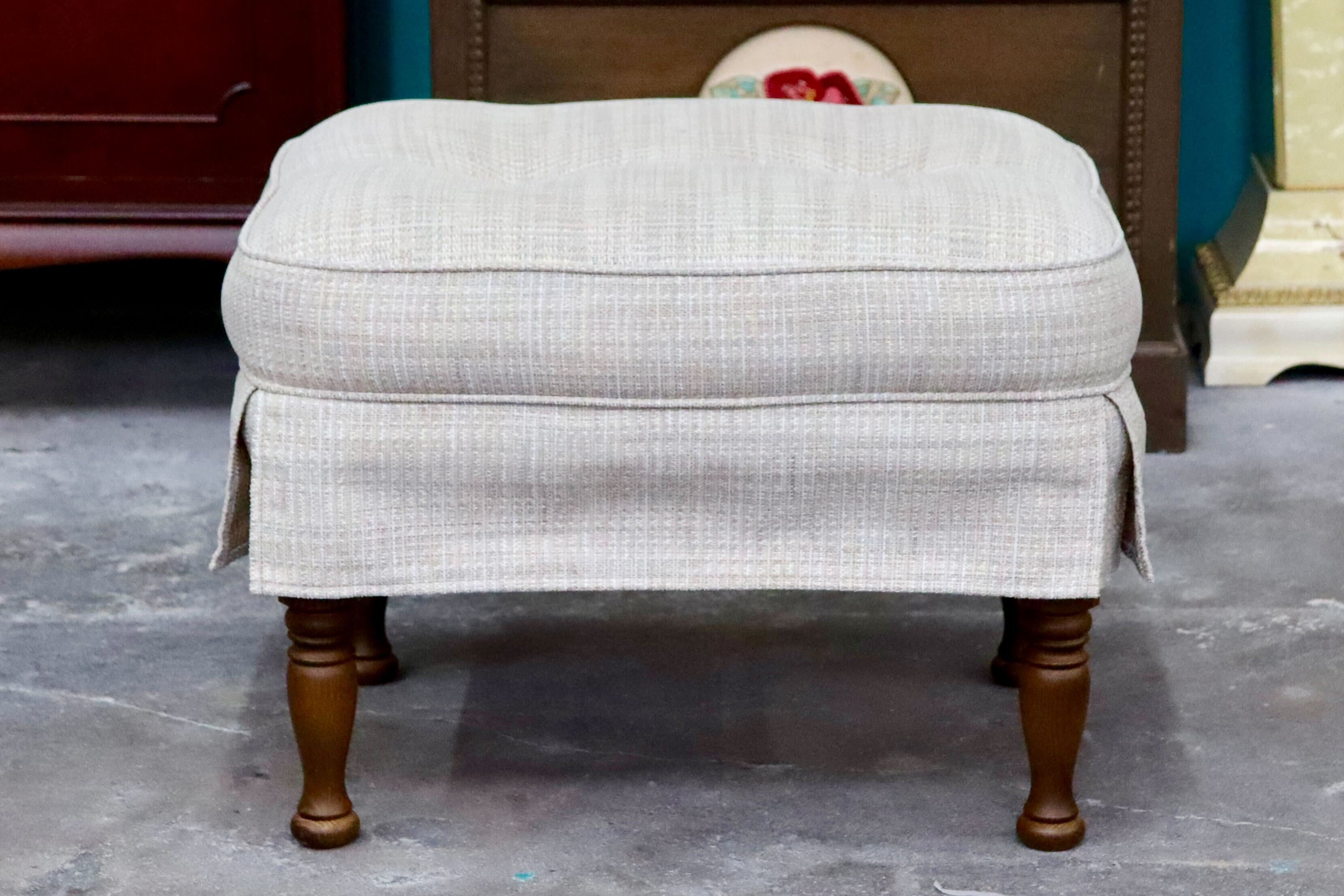 GMIH316B○飛騨産業 / HIDA キツツキ 穂高 スツール オットマン 椅子 ファブリック アンティーク カントリー ヴィンテージ