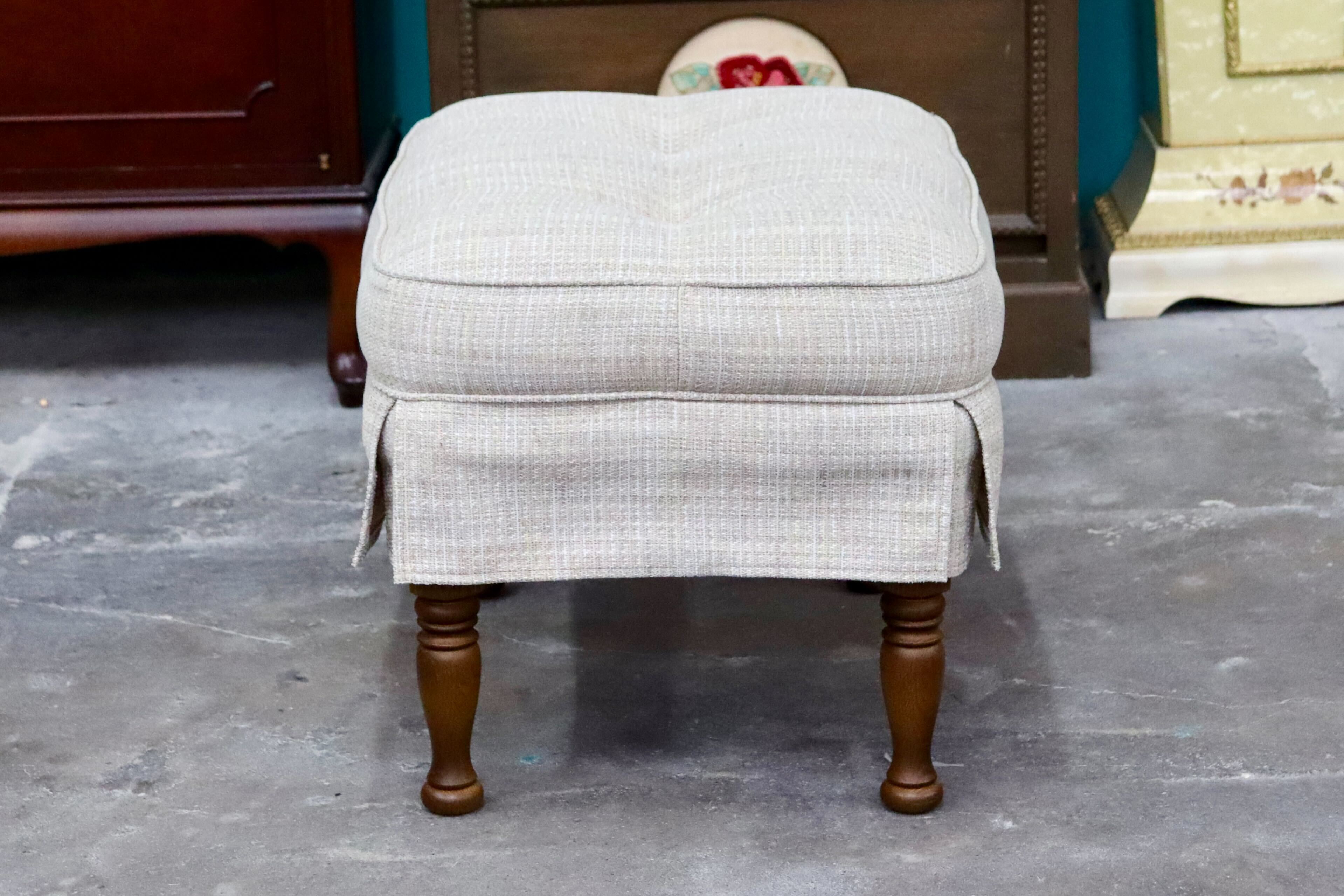 GMIH316B○飛騨産業 / HIDA キツツキ 穂高 スツール オットマン 椅子 ファブリック アンティーク カントリー ヴィンテージ