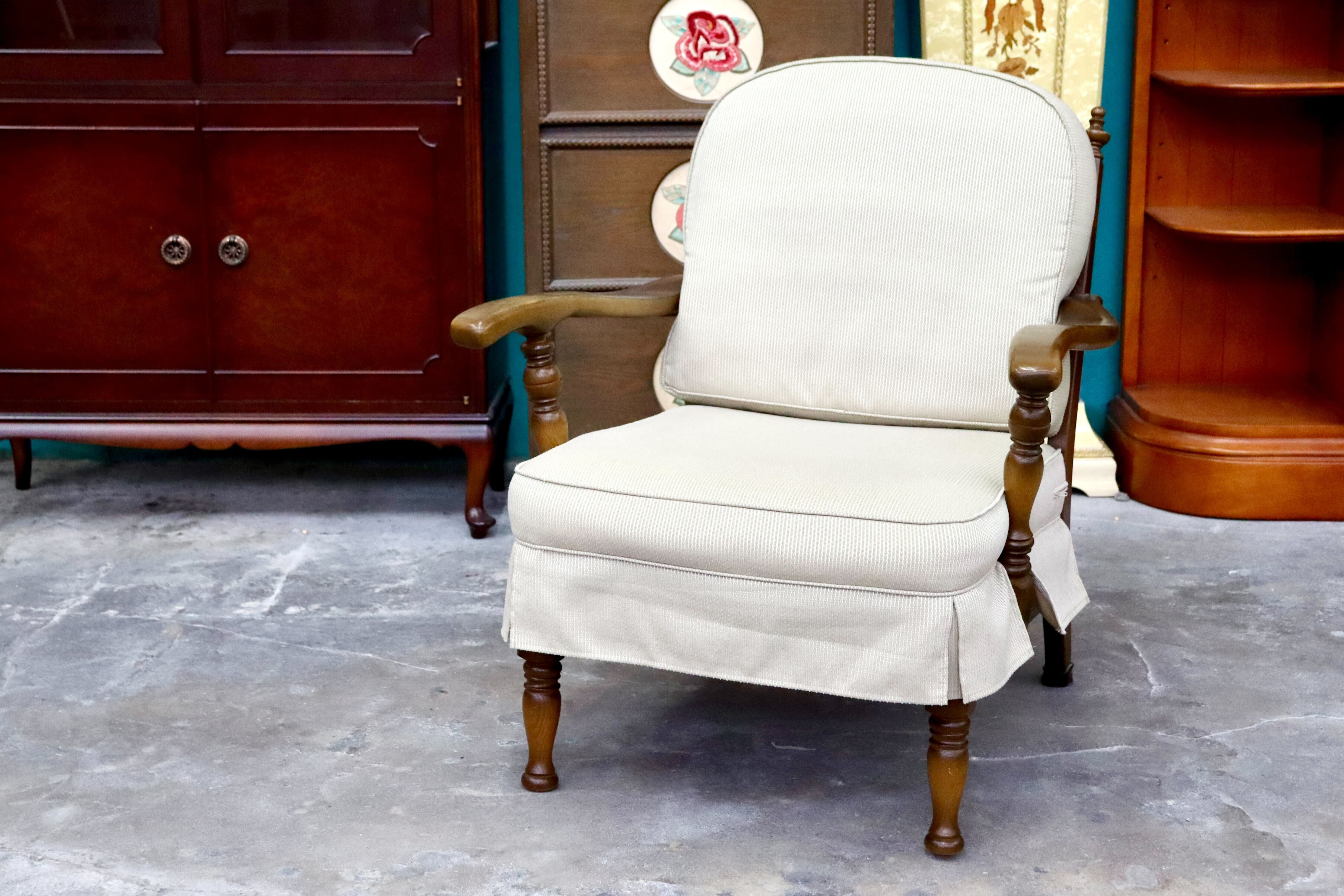 GMIH316A○飛騨産業 / HIDA キツツキ 穂高 1人掛けソファ アームチェア シングルソファ ファブリック カントリー ヴィンテージ