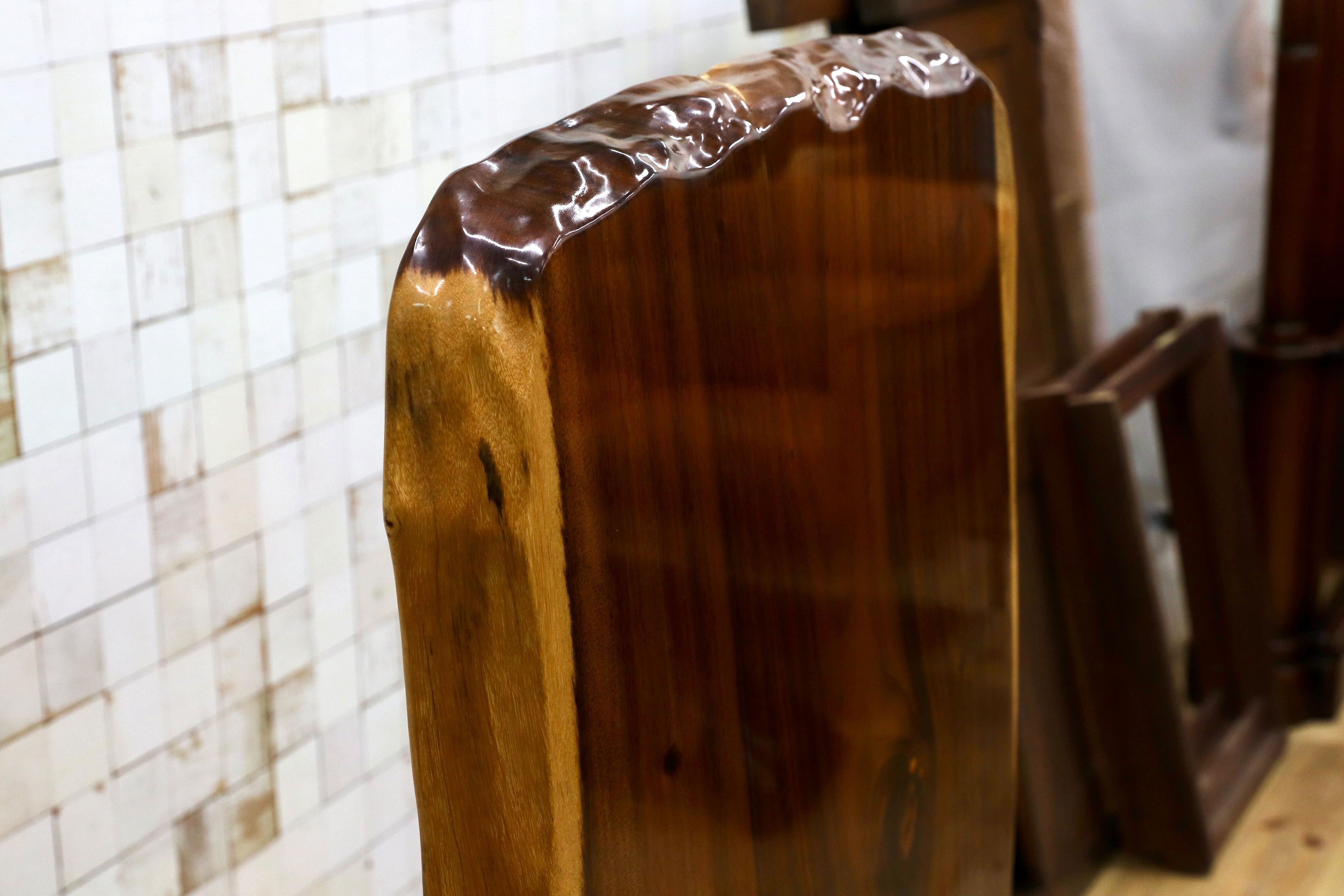 GMIK546○モンキーポッド 衝立 オブジェ 和モダン 仕切り板 玄関飾り 無垢 一枚板 客間 応接