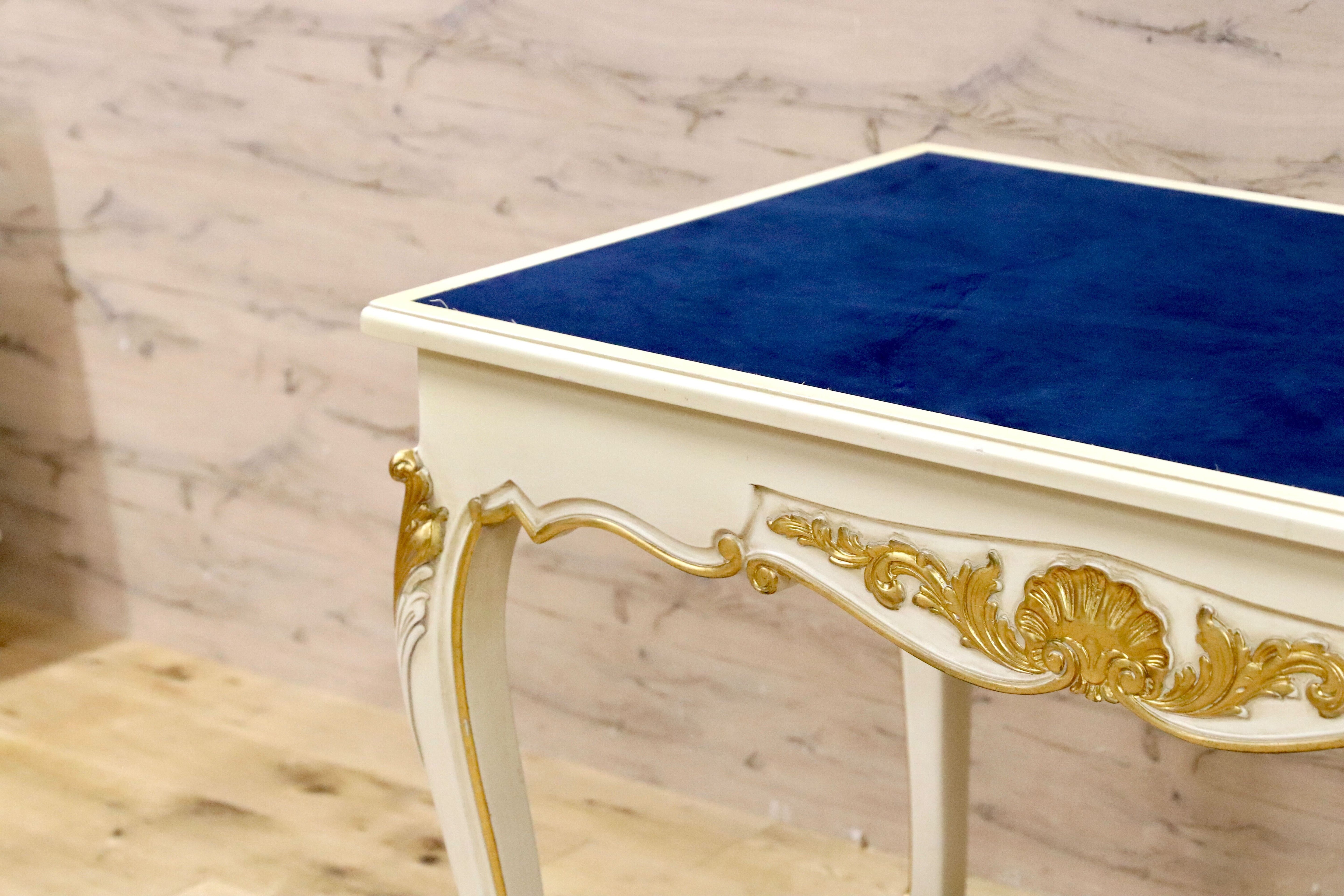 GMIK102B○イタリア クラシック シャビーシック エレガント ロココ調 コンソールテーブル デスク 机 店舗什器 アンティーク調