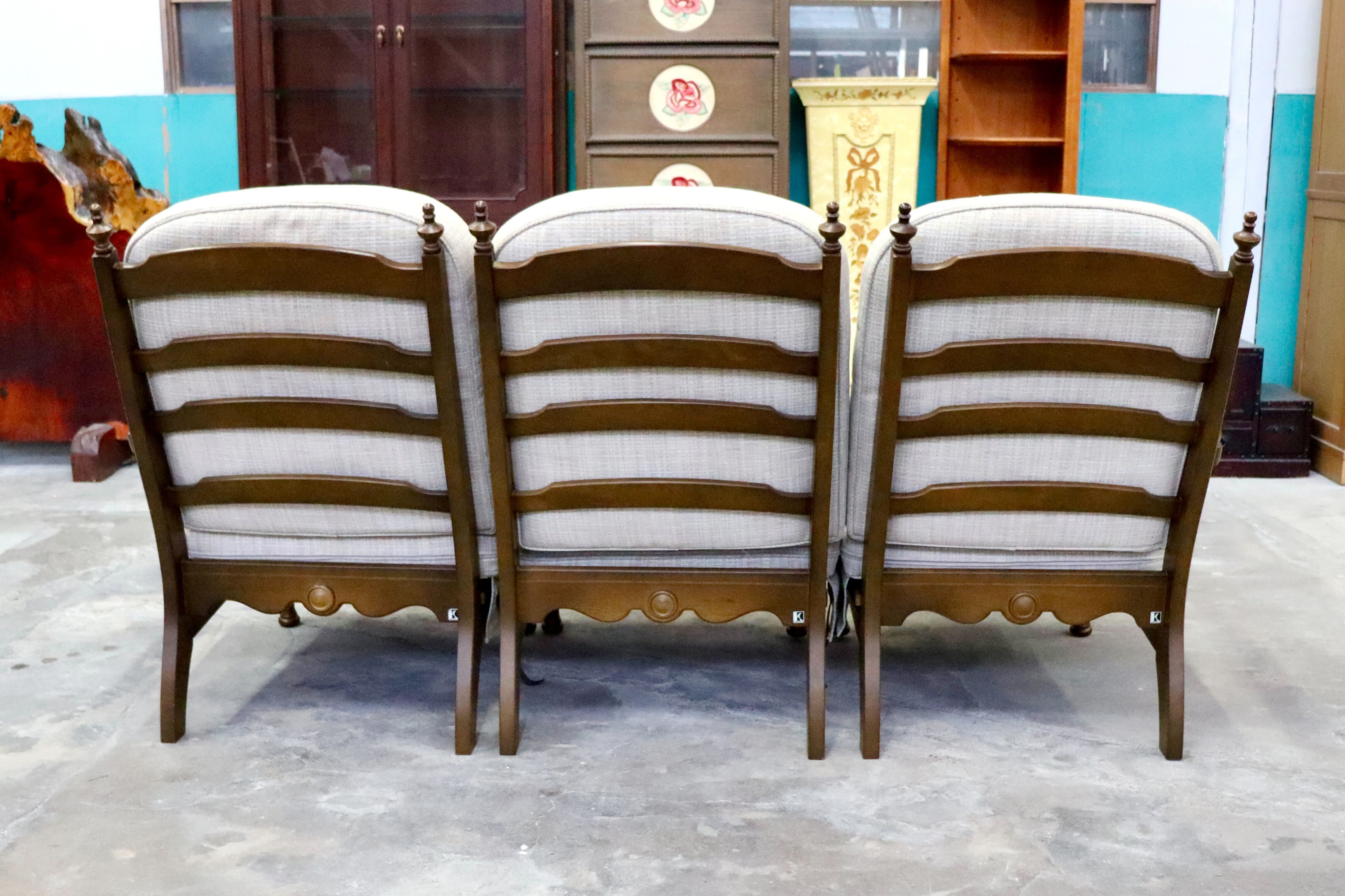 GMIH316○飛騨産業 / HIDA キツツキ 穂高 3人掛けソファ トリプルソファ ファブリック カントリー ヴィンテージ