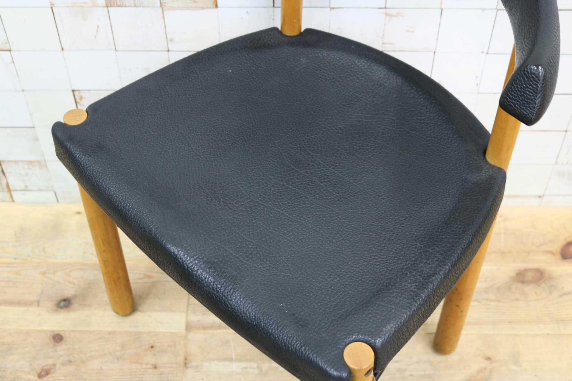 GMIN7Q〇Cassina / カッシーナ レオナルドチェア ダイニングチェア Strassle collection社 スイス 椅子 ブラック 北欧スタイル モダン