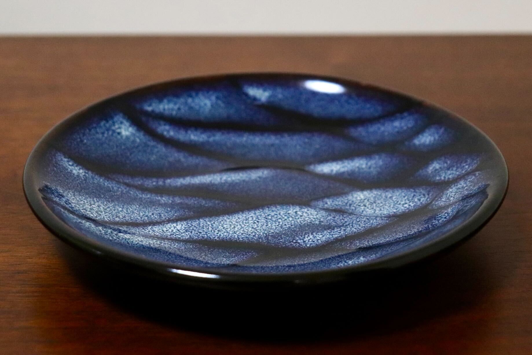 GMIO329A○陶勝窯 丹波焼 網目皿5寸 市野勝 市野勝磯 陶器 工芸品 丹波篠山 未使用