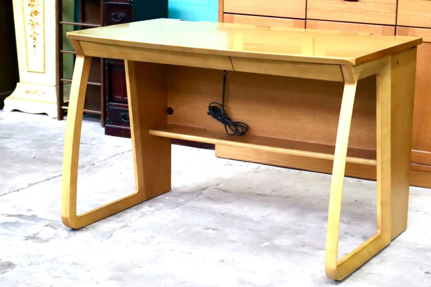 GMIH324○karimoku / カリモク 勉強机 学習机 パソコンデスク 作業台 机 デスク 書斎机 テーブル 引き出し 国産家具