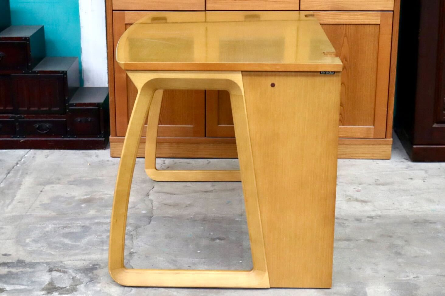 GMIH324○karimoku / カリモク 勉強机 学習机 パソコンデスク 作業台 机 デスク 書斎机 テーブル 引き出し 国産家具