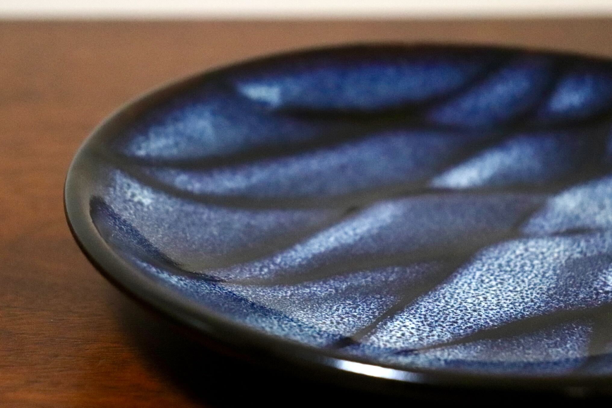 GMIO329A○陶勝窯 丹波焼 網目皿5寸 市野勝 市野勝磯 陶器 工芸品 丹波篠山 未使用