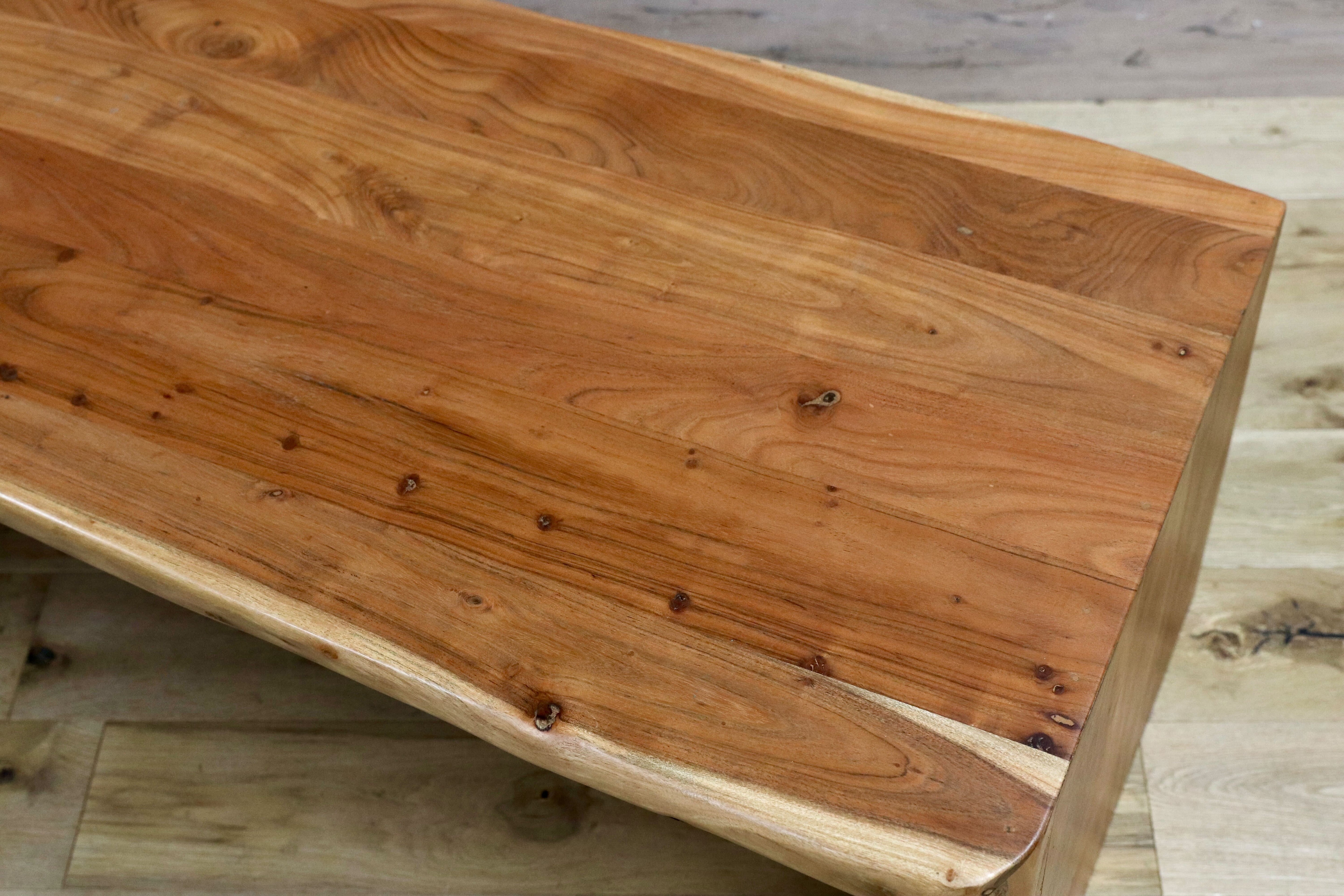 GMIK107○アカシア材 センターテーブル リビングテーブル コーヒーテーブル 木製 無垢 カントリー