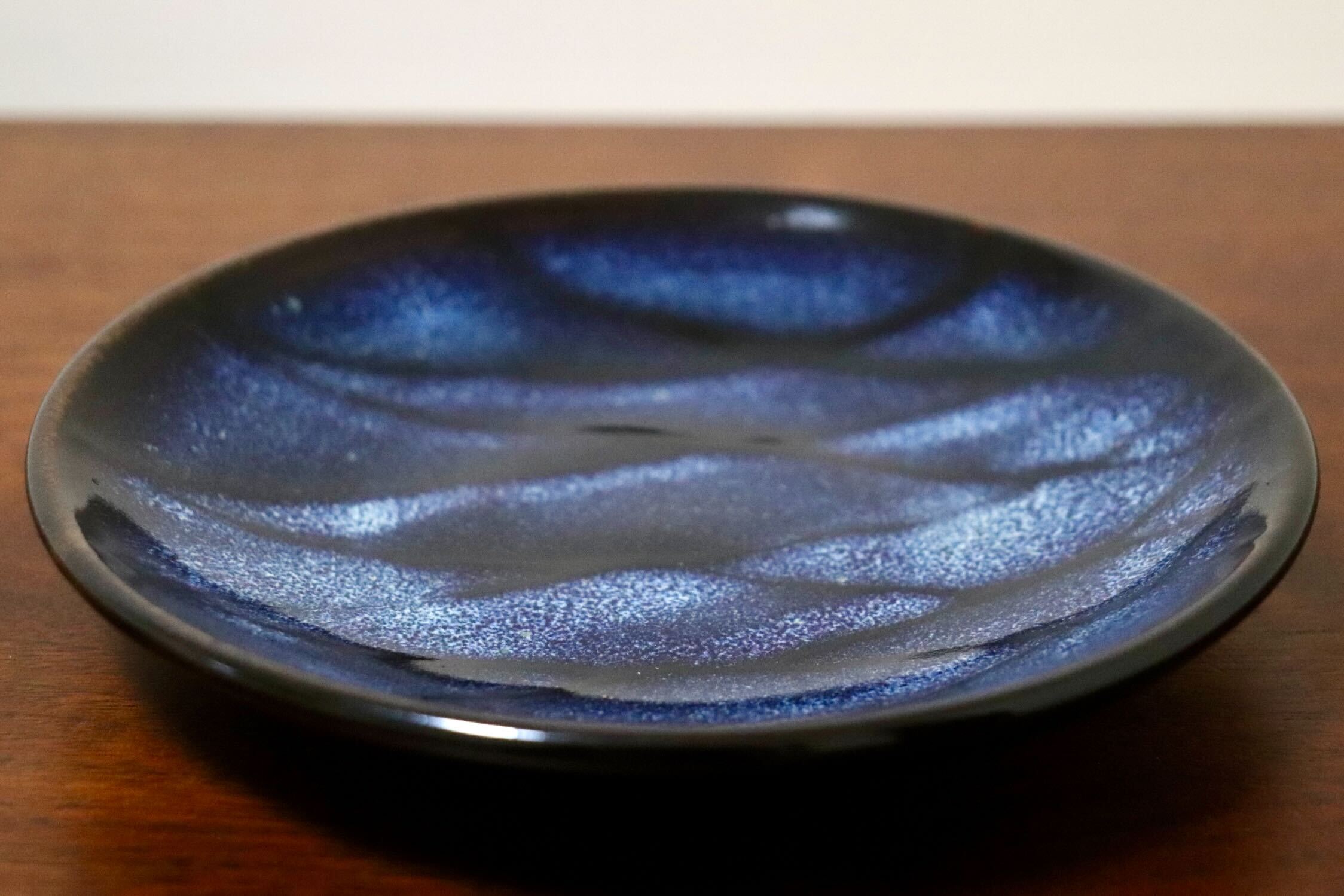 GMIO329B○陶勝窯 丹波焼 網目皿5寸 市野勝 市野勝磯 陶器 工芸品 丹波篠山 未使用