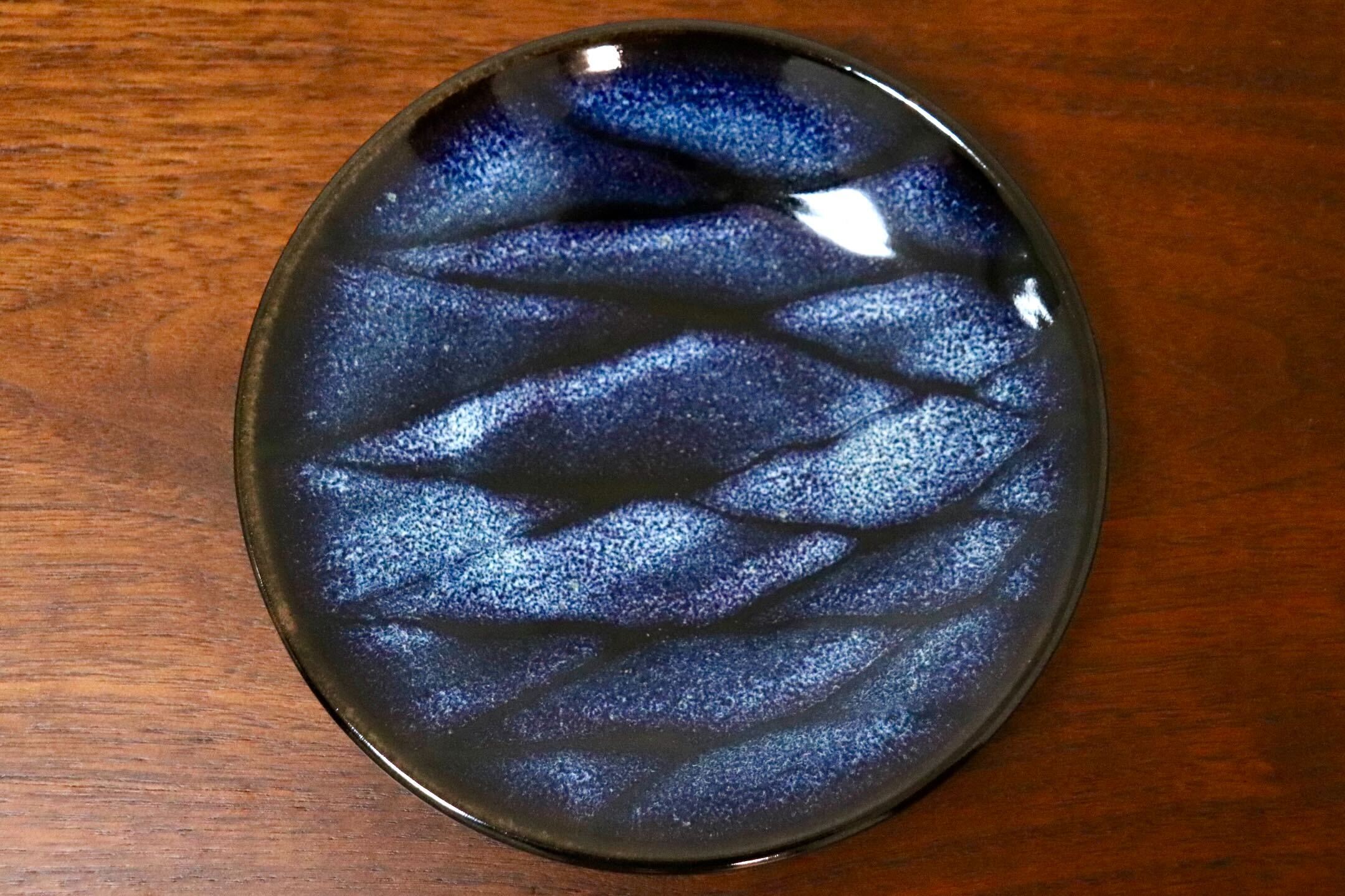 GMIO329B○陶勝窯 丹波焼 網目皿5寸 市野勝 市野勝磯 陶器 工芸品 丹波篠山 未使用