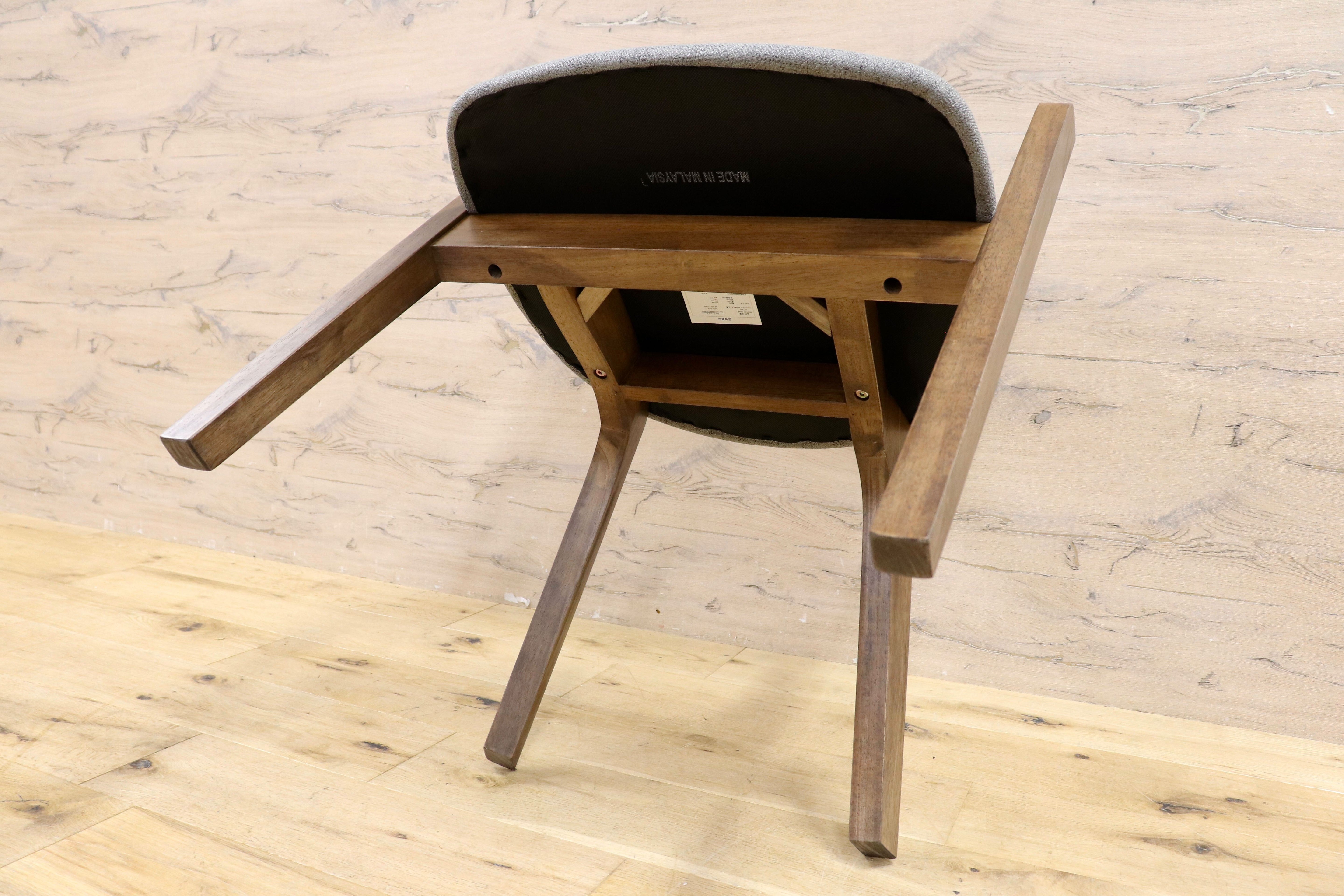 GMIH188A○カルスチェア ダイニングチェア 椅子 ファブリック シンプル ナチュラル モダン 木製家具 展示在庫品