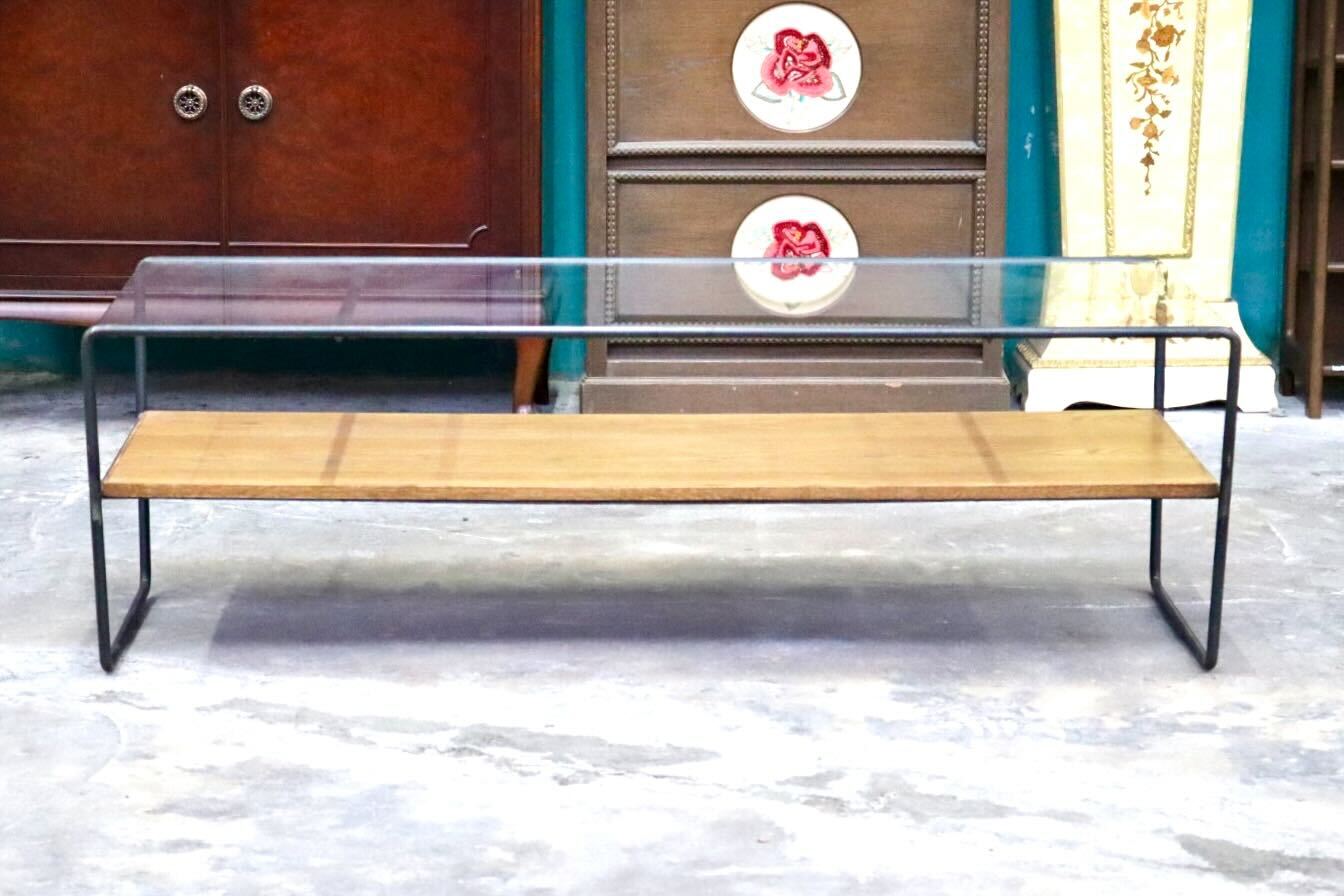 GMIH405○a.depeche / アデペシュ socph ソコフ センターテーブル ローテーブル 机 スチールフレーム ガラス リビング モダン