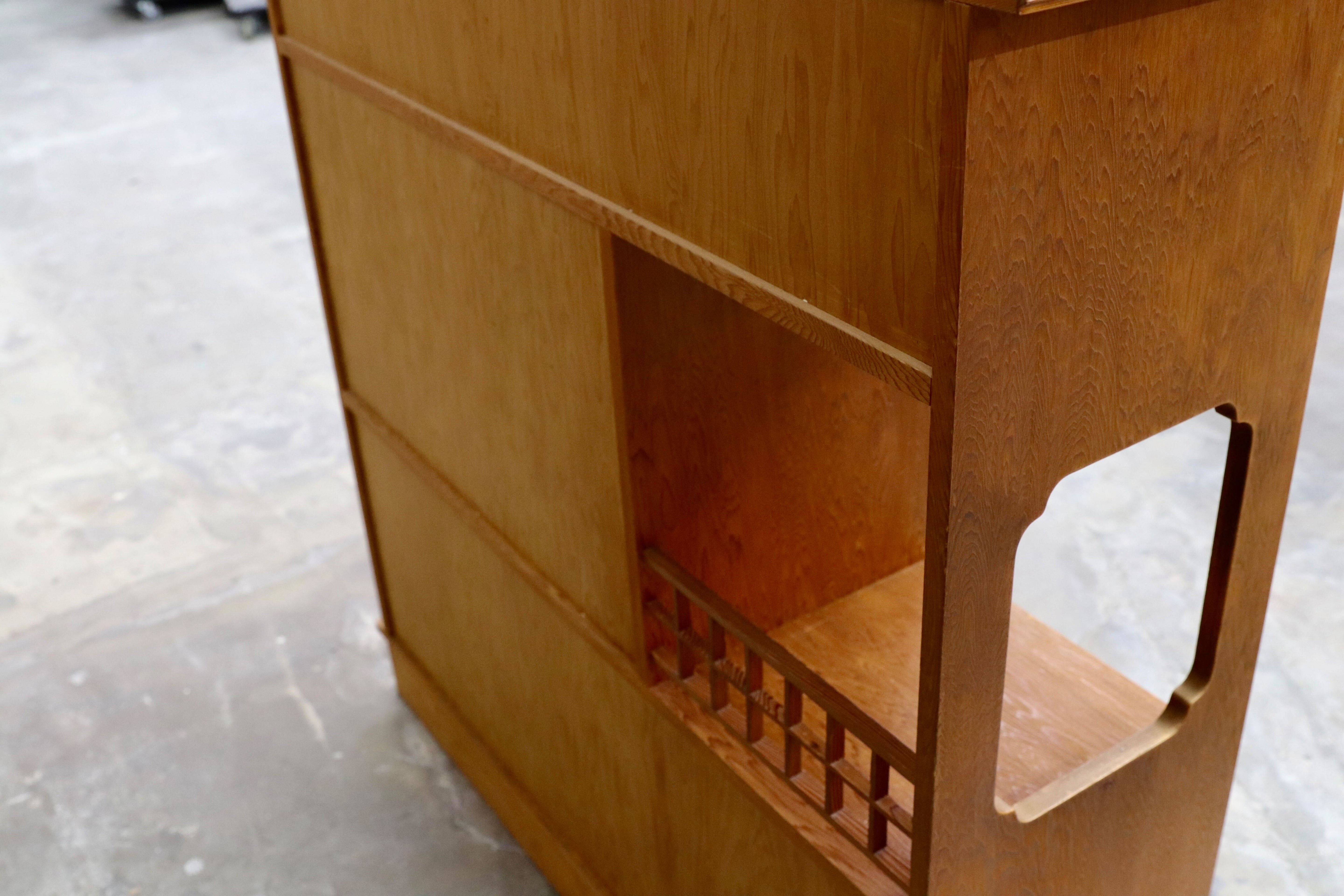 GMIK551○世界遺産屋久杉 茶棚 飾り棚 サイドボード リビングボード 和家具