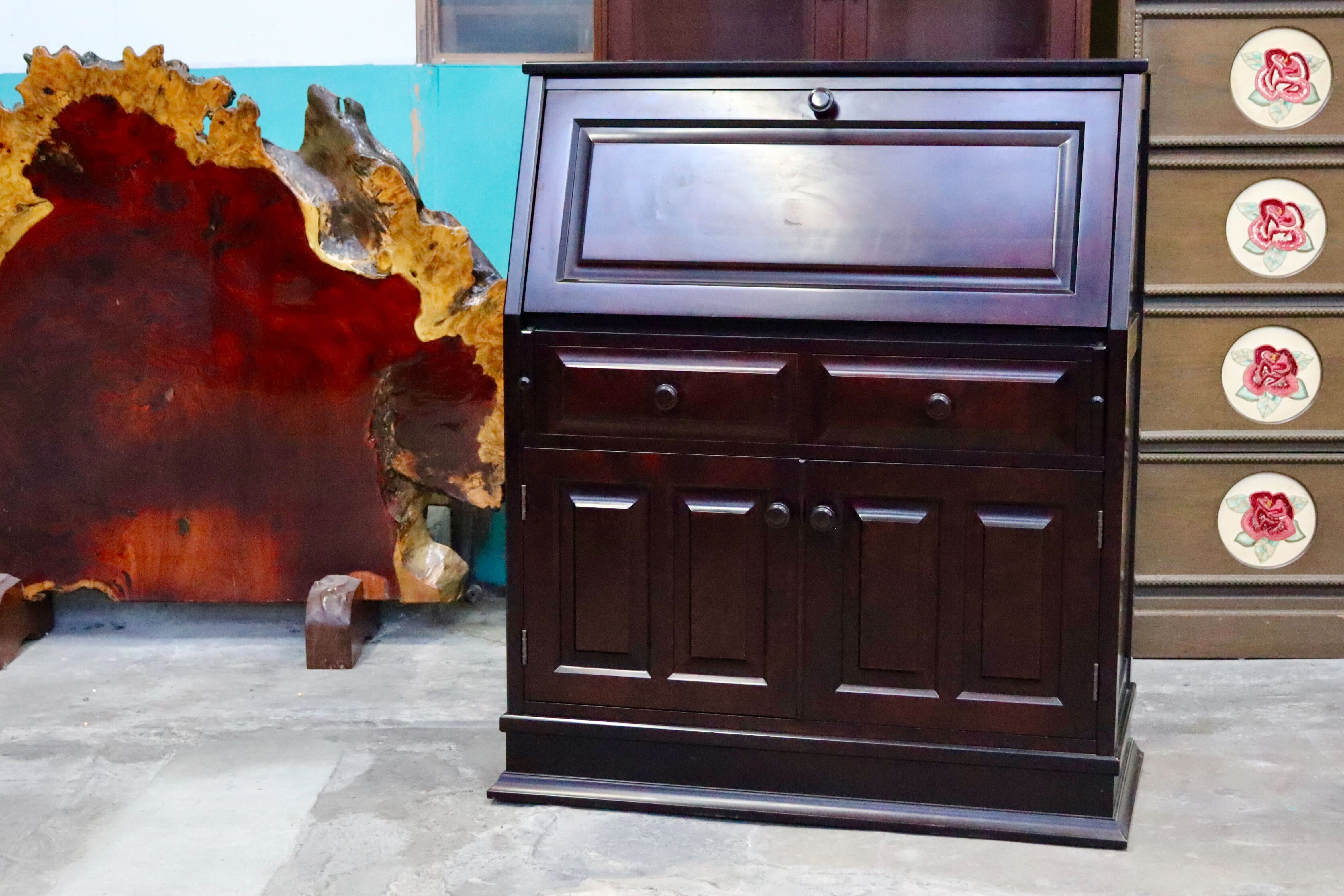 GMIS363○ライティングビューロー デスク 化粧台 書斎机 学習机 クラシック モダン レトロ 古民家 和家具 家具のいまだ