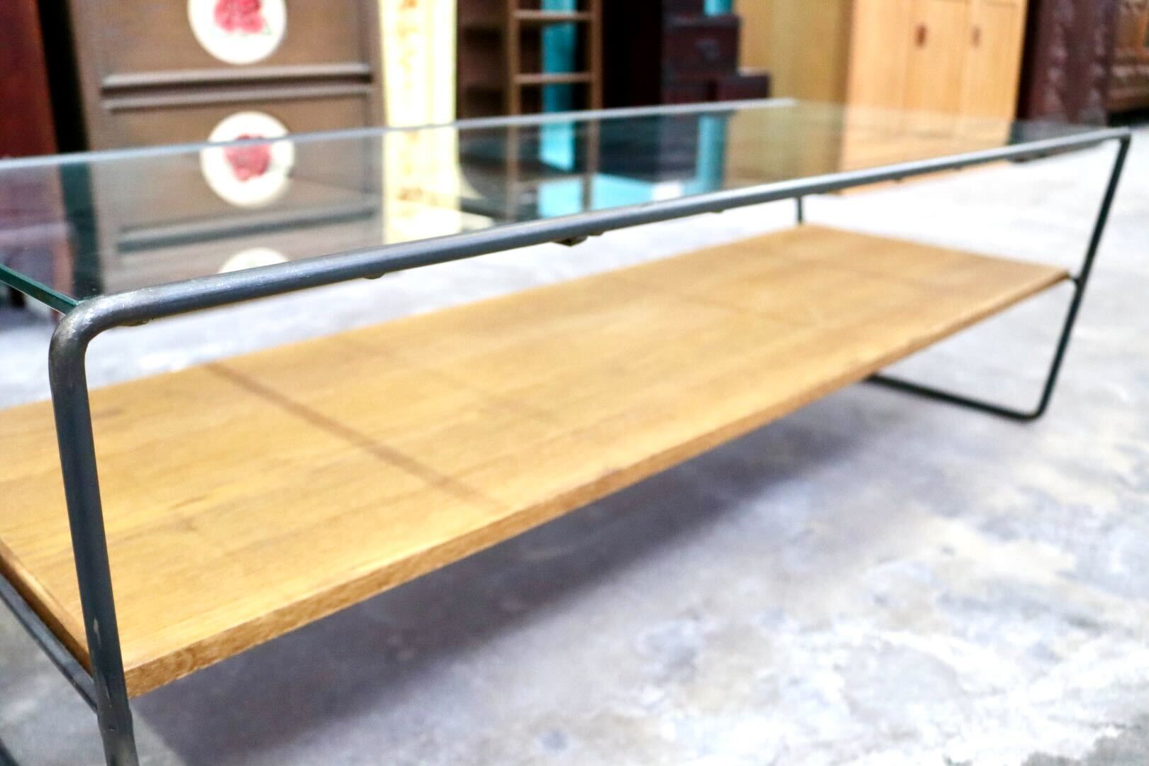 GMIH405○a.depeche / アデペシュ socph ソコフ センターテーブル ローテーブル 机 スチールフレーム ガラス リビング モダン