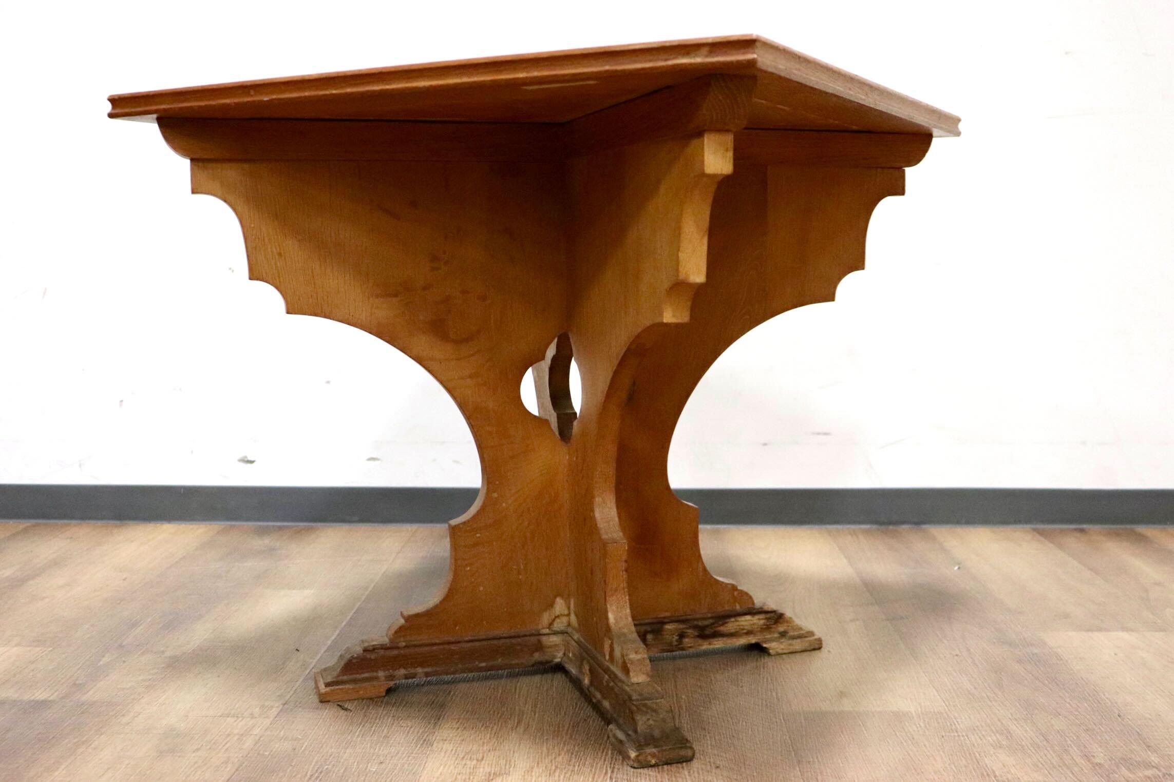 GMHK226○オランダ Delft デルフト タイルトップ サイドテーブル コーヒーテーブル 花台 ダッチカントリー アンティーク ヴィンテージ