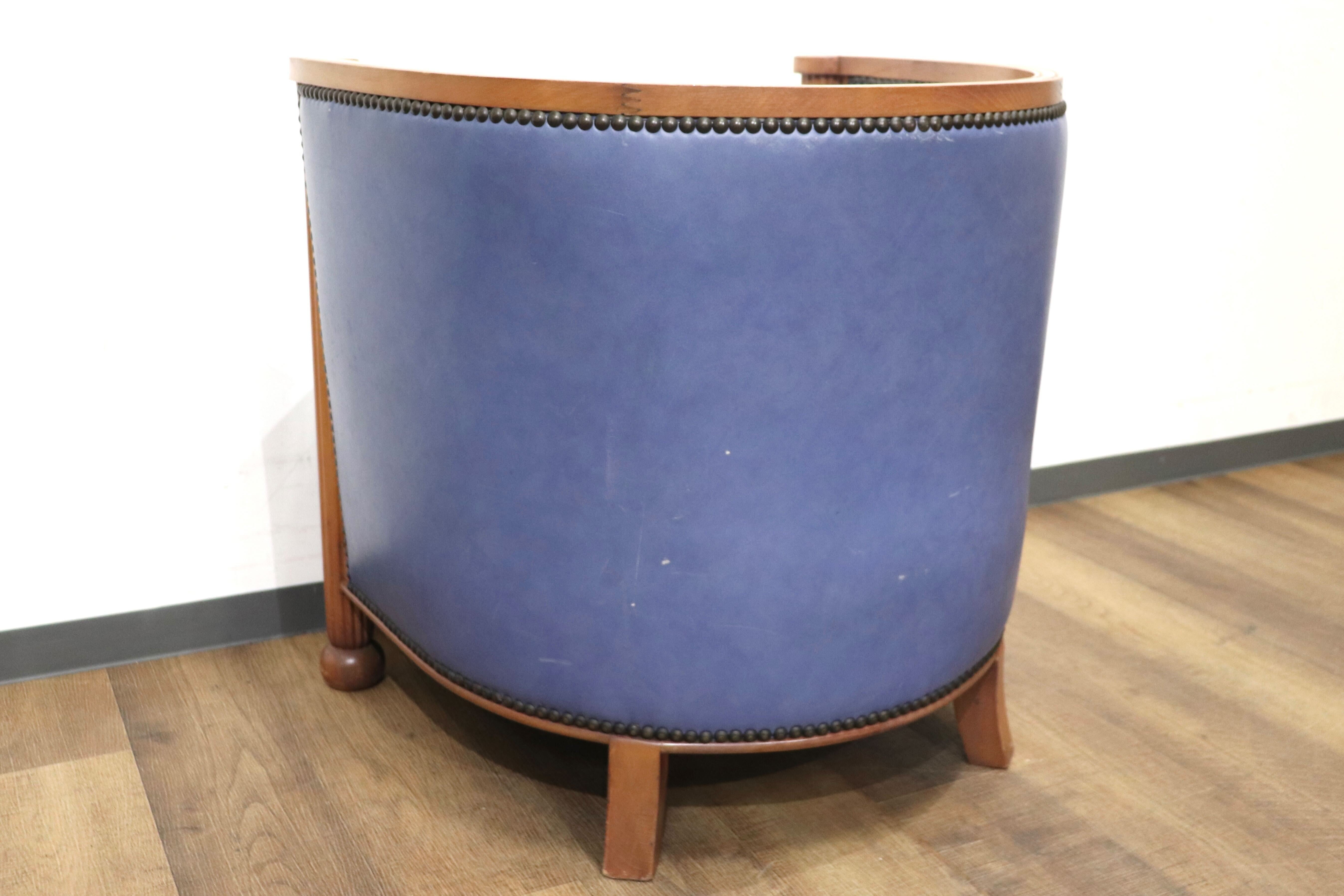 GMHN276B○西洋 フランス アンティーク 1人掛けソファ シングルソファ アームチェア 本革 鋲打ち ヨーロピアン クラシック ヴィンテージ