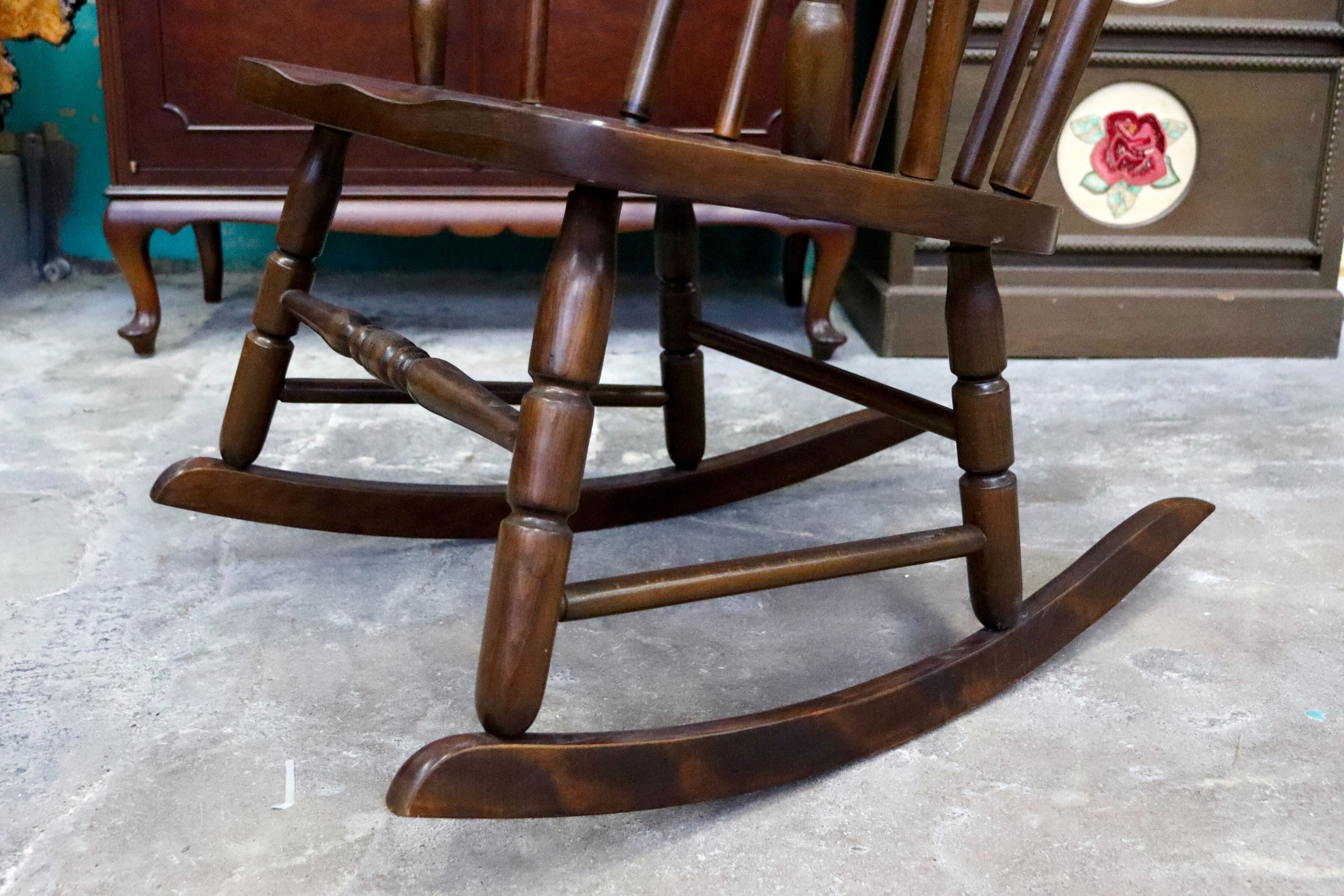 GMIS384○飛騨家具 ロッキングチェア アームチェア 揺り椅子 レトロ カントリー 古民家 ビンテージ アンティーク