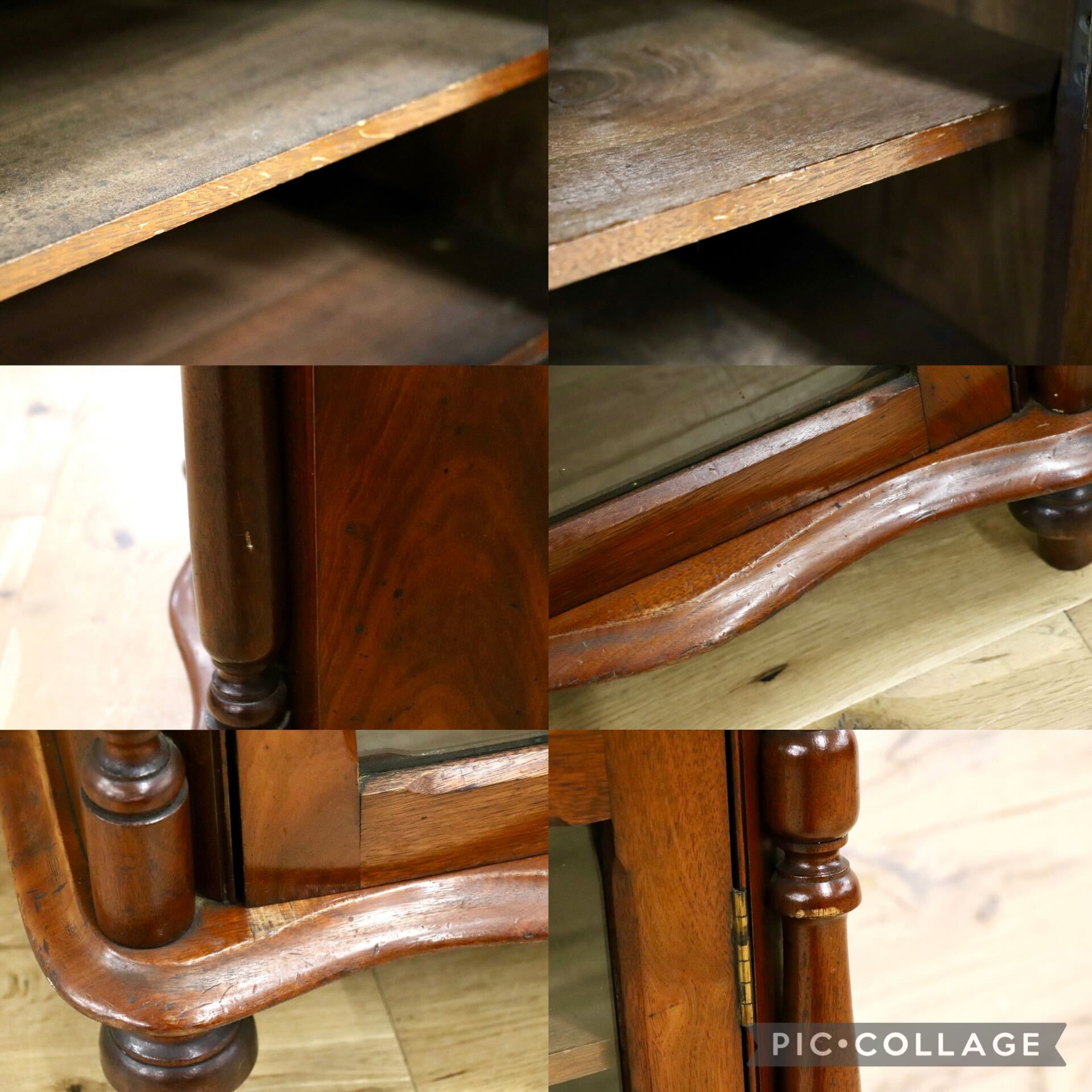 GMJK152○ミュージックキャビネット ディスプレイキャビネット サイドキャビネット 飾り棚 収納家具 アンティーク クラシック 定価約26万円