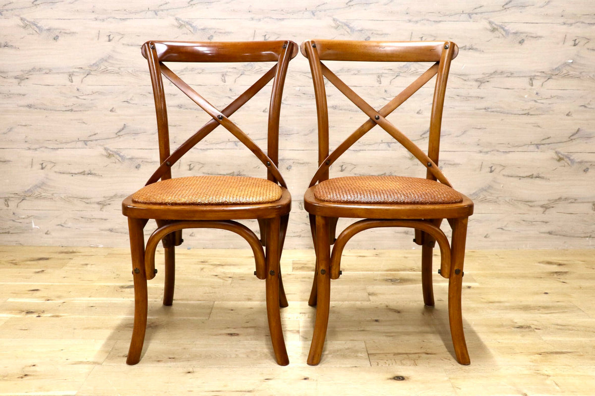 GMJS285◯CRASH GATE / クラッシュゲート Knot antiques X-BACK CHAIR III クロスバックチェア3 ダイニングチェア 関家具 ヴィンテージ