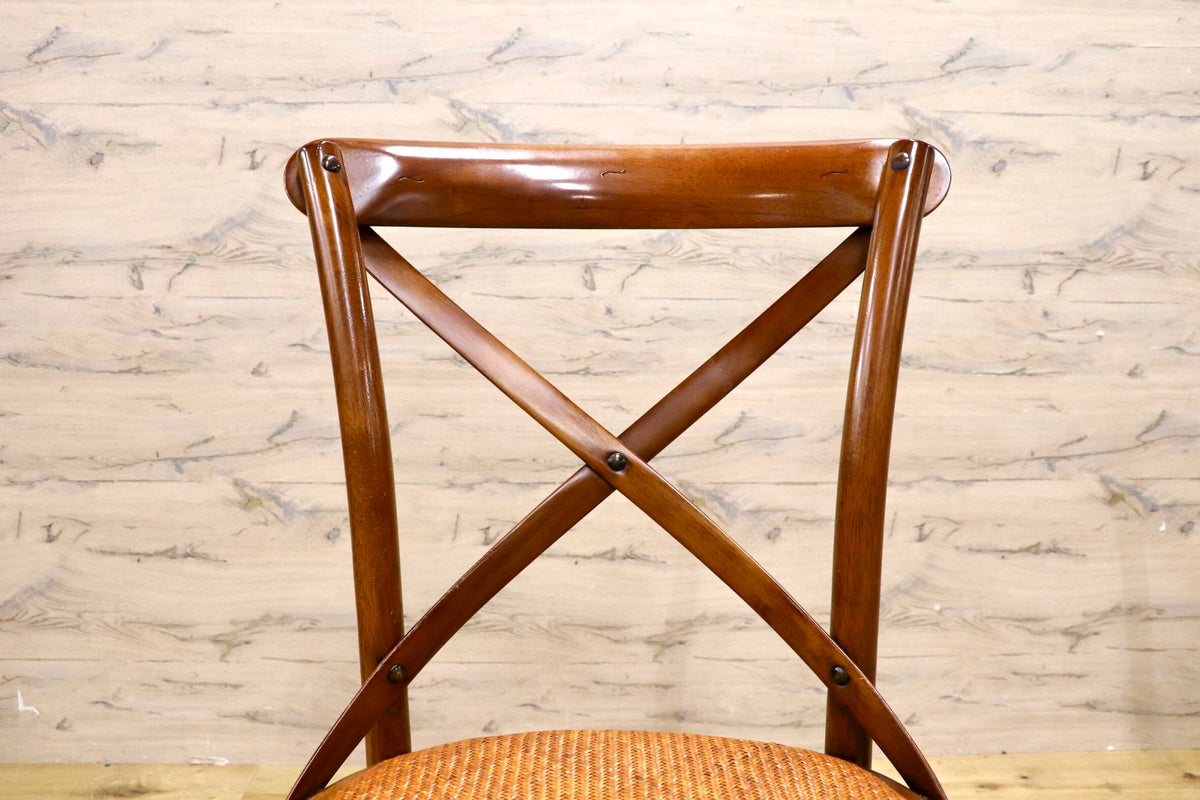 GMJS285◯CRASH GATE / クラッシュゲート Knot antiques X-BACK CHAIR III クロスバックチェア3 ダイニングチェア 関家具 ヴィンテージ