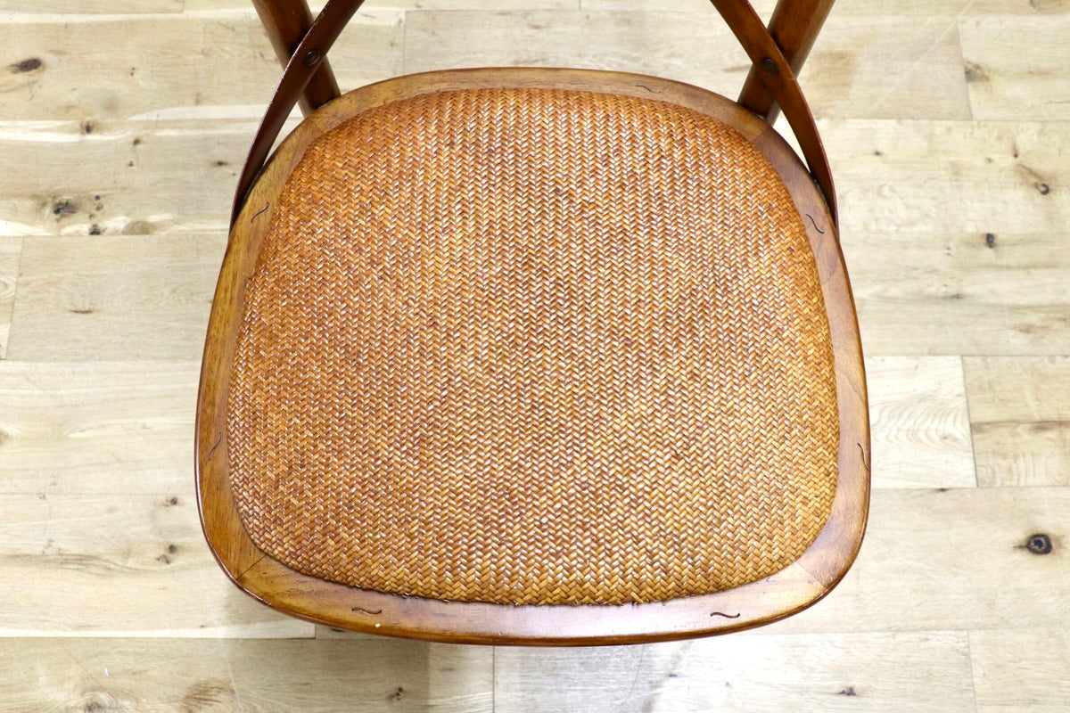 GMJS285◯CRASH GATE / クラッシュゲート Knot antiques X-BACK CHAIR III クロスバックチェア3 ダイニングチェア 関家具 ヴィンテージ