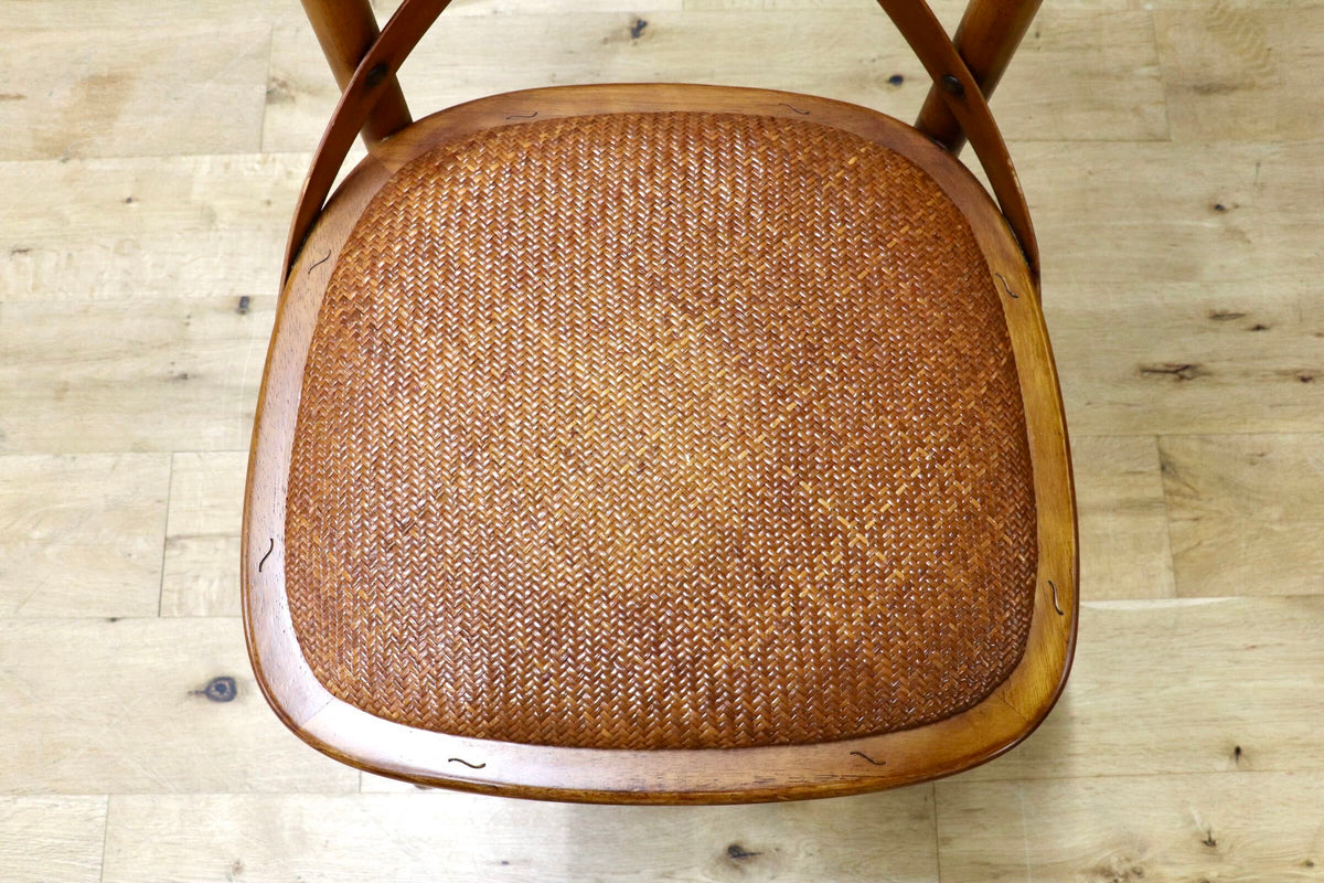 GMJS285◯CRASH GATE / クラッシュゲート Knot antiques X-BACK CHAIR III クロスバックチェア3 ダイニングチェア 関家具 ヴィンテージ