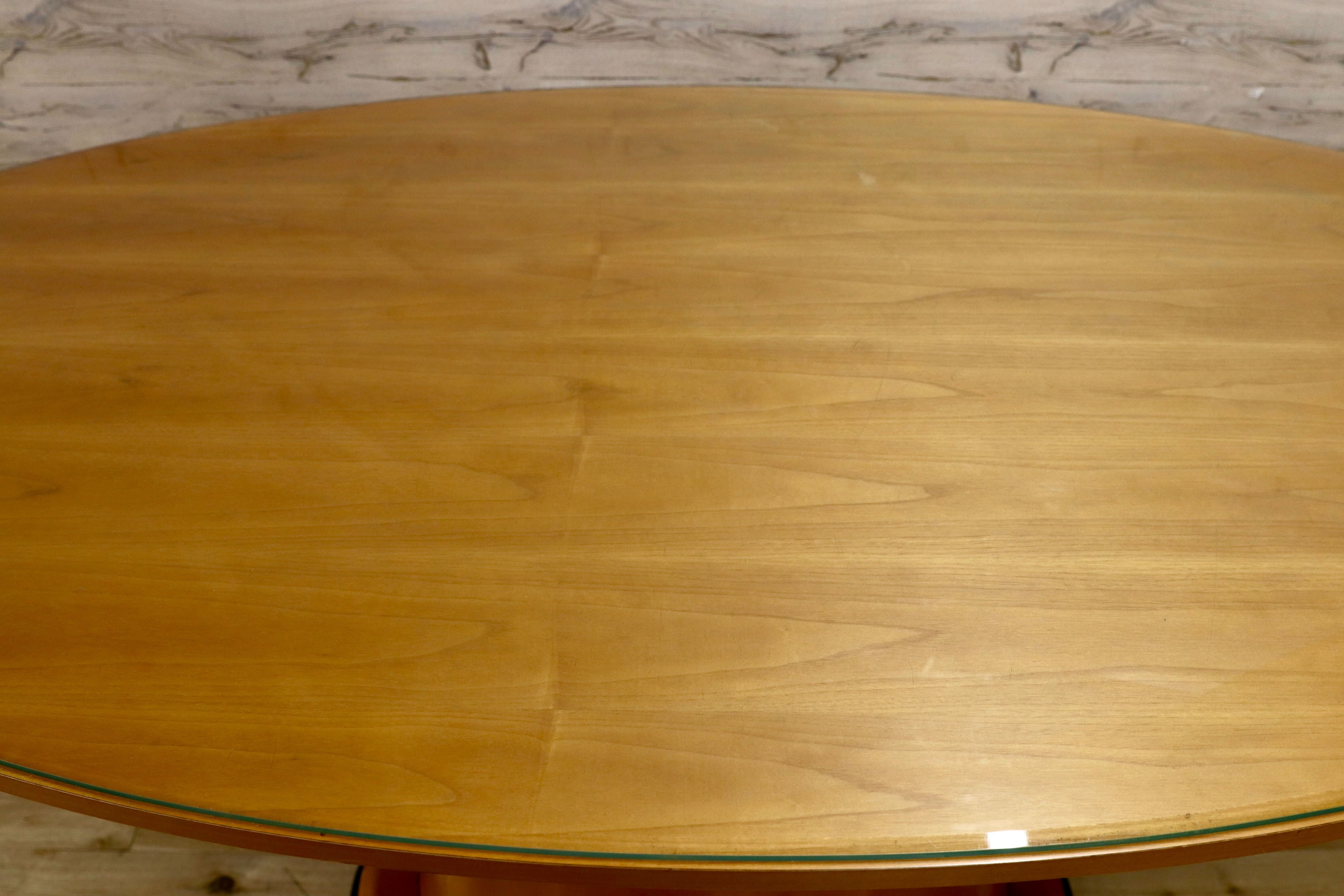 GMIH242○IDC大塚家具 イタリア製 輸入家具 ダイニングテーブル 食卓テーブル チェリー材 イタリアモダン 検）Moletta Carpanelli