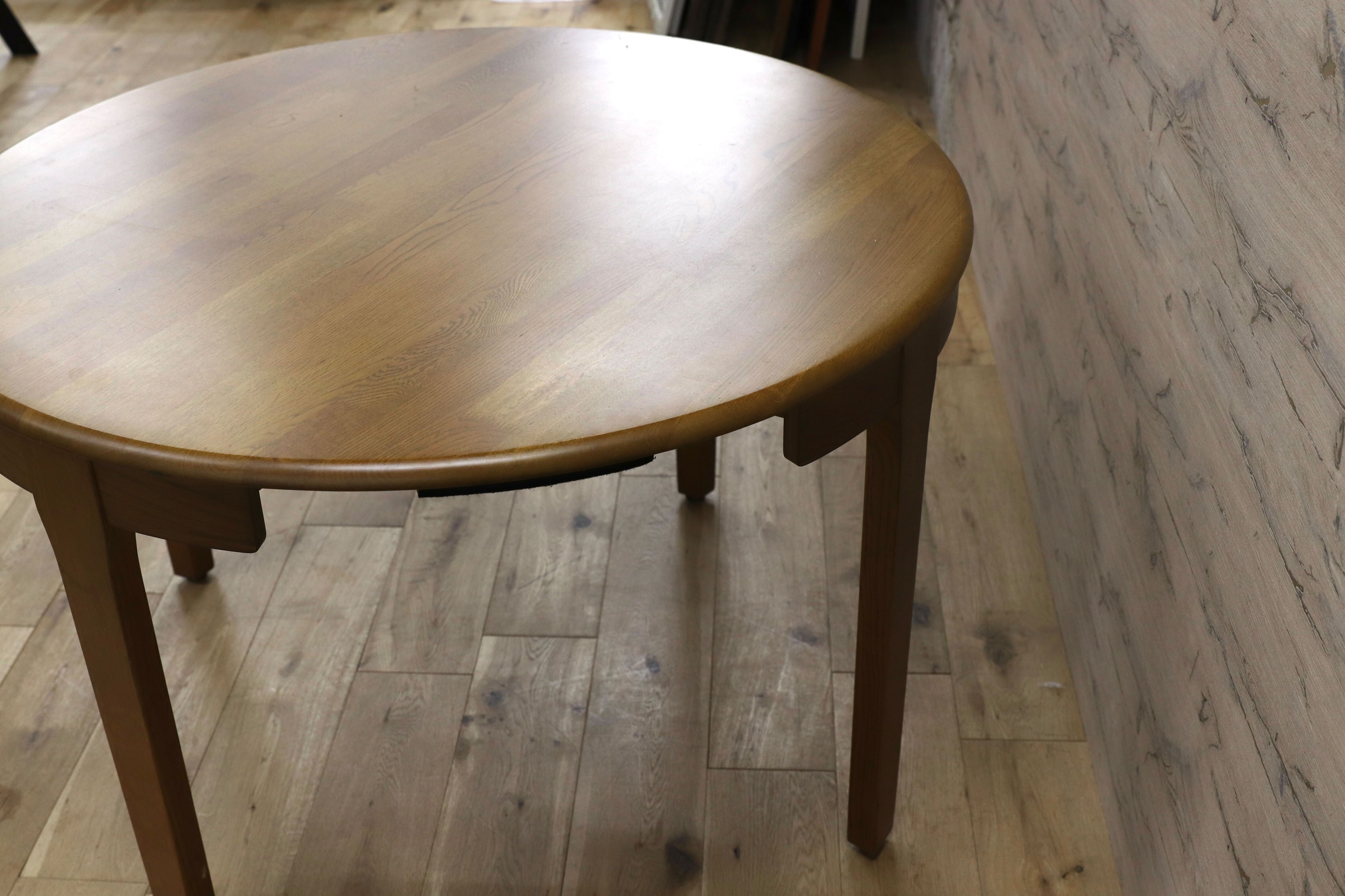 GMIH243○イバタインテリア / ibata interior ラウンドテーブル ダイニングテーブル 食卓テーブル オーク材 飛騨家具 レトロ 和モダン