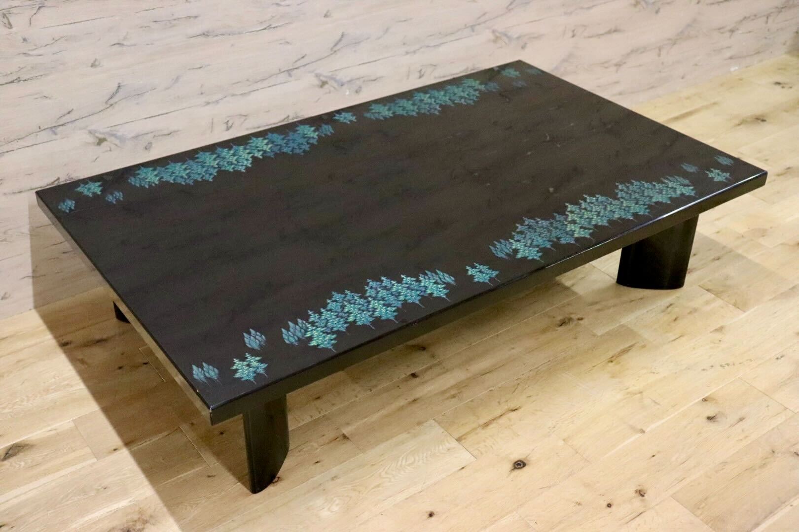 GMIH211○モリシゲ / MORISHIGE 松 座卓 ローテーブル 座敷机 センターテーブル 最高級 和家具 和モダン IDC大塚家具 定価約60万