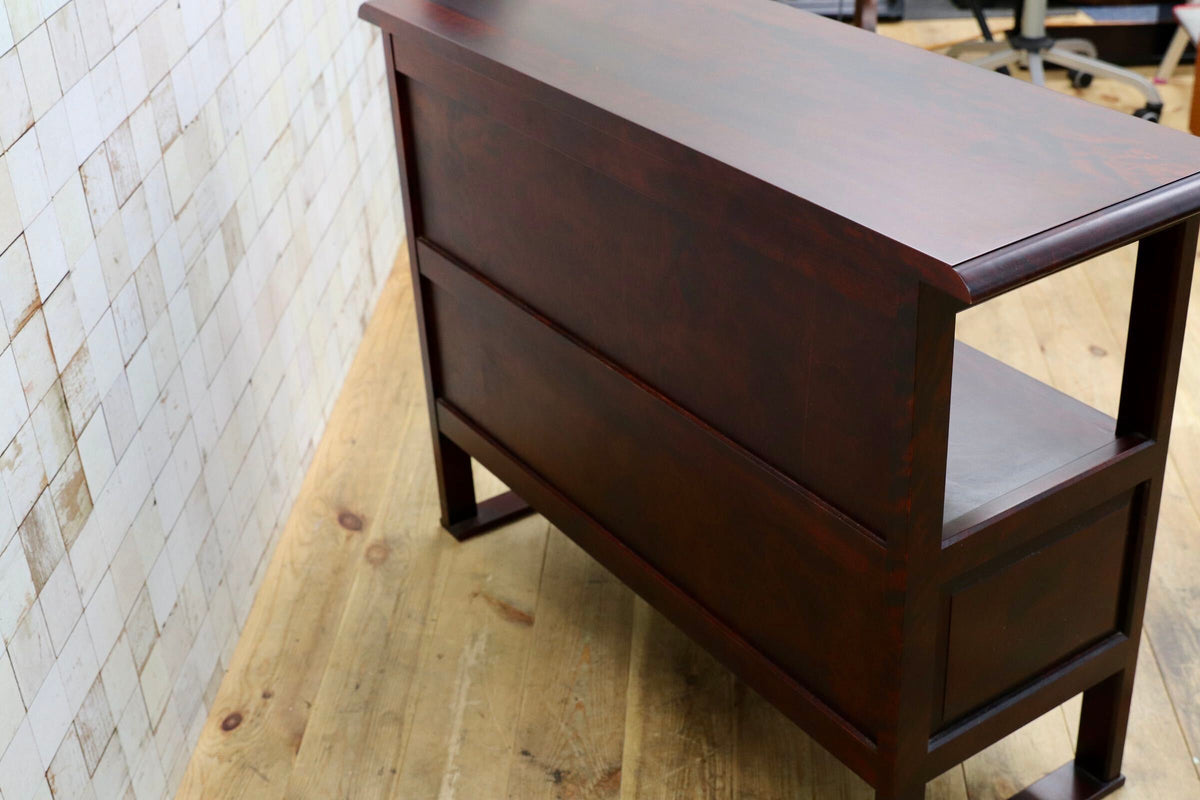 GMJK407○山室家具製作所 / 北の匠 サイドボード キャビネット カバ材 旭川家具 国産家具 民芸家具 和モダン 検）北海道民芸家具 稀少