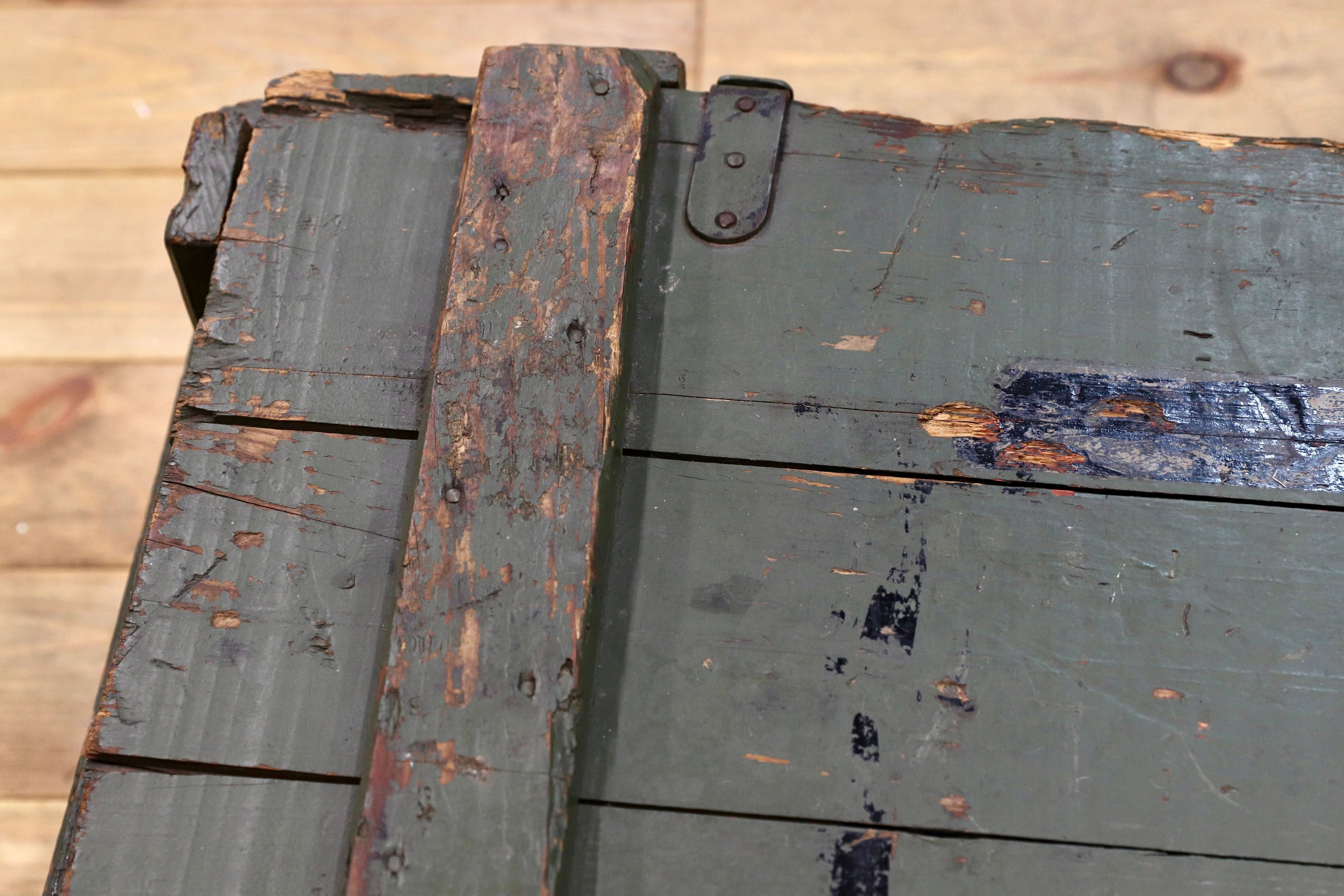 GMIK544○ミリタリー アンモボックス 弾薬庫 アンティーク ボックス 店舗什器 オブジェ