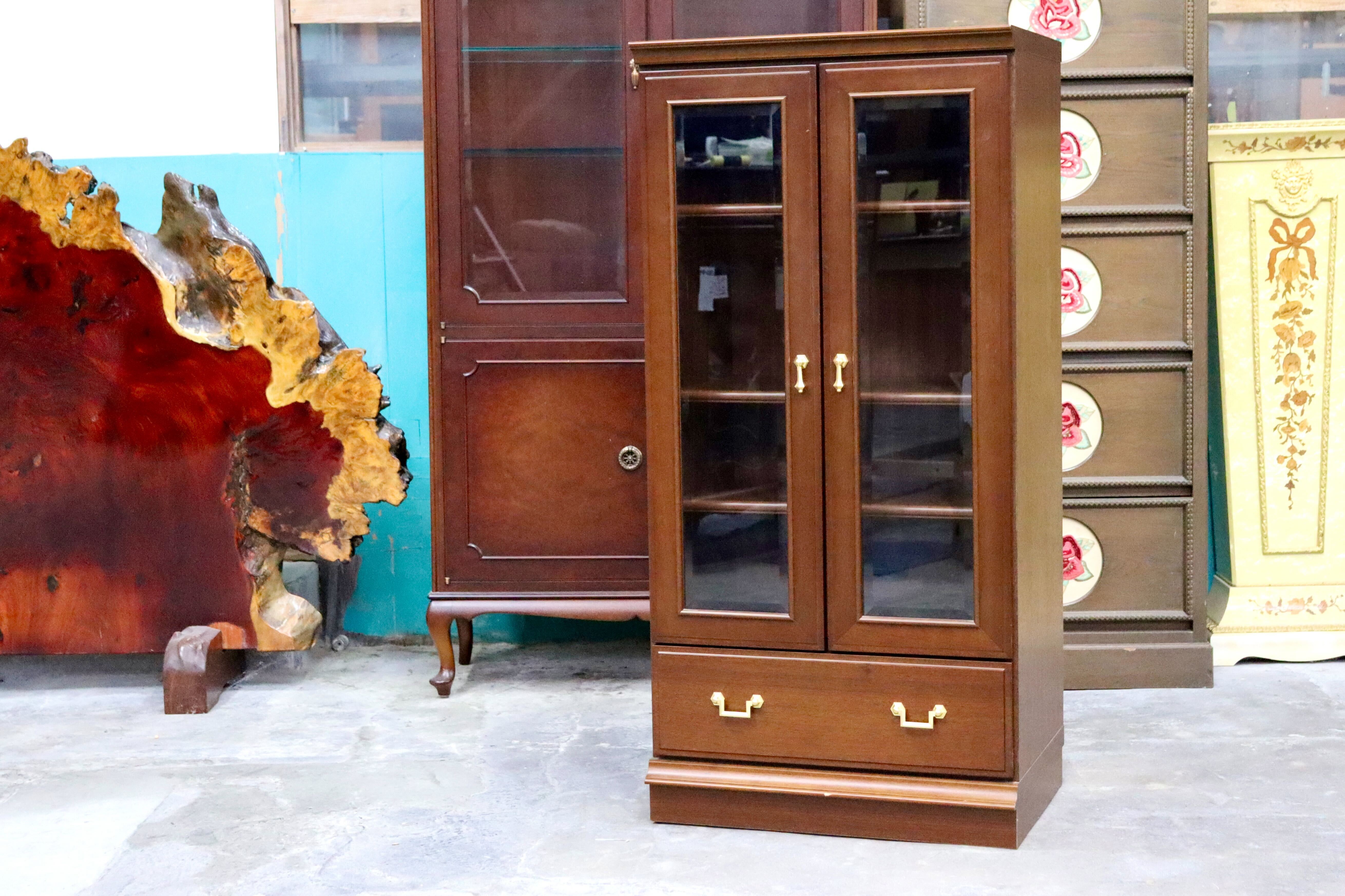 GMIK697○maruni / マルニ 地中海 キャビネット ミドルボード リビングボード サイドボード ガラスキャビネット クラシック モダン